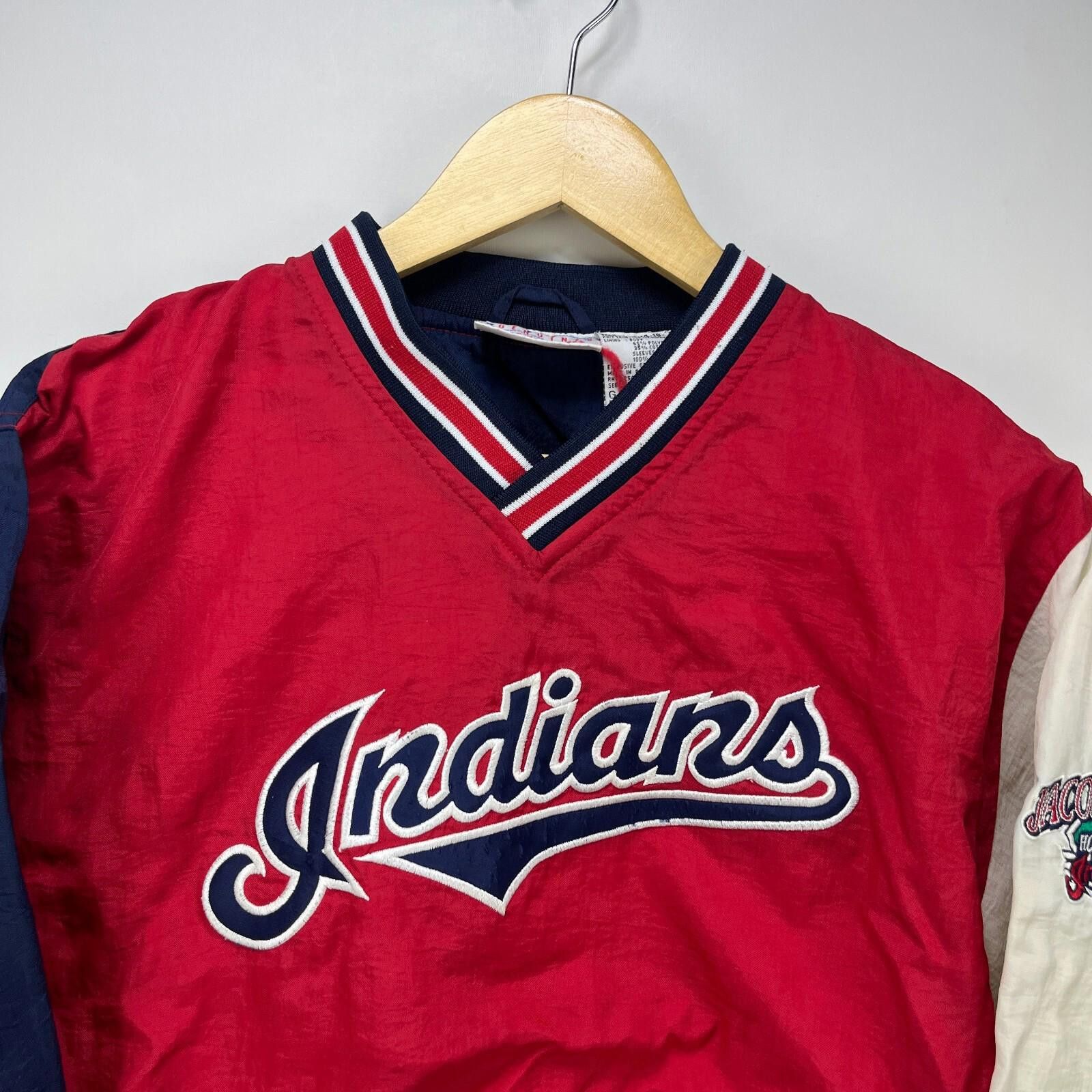 MLB Vintage 90s Cleveland Indians Windbreaker Jacket XS MLB Size US XS / EU 42 / 0 - 2 Thumbnail