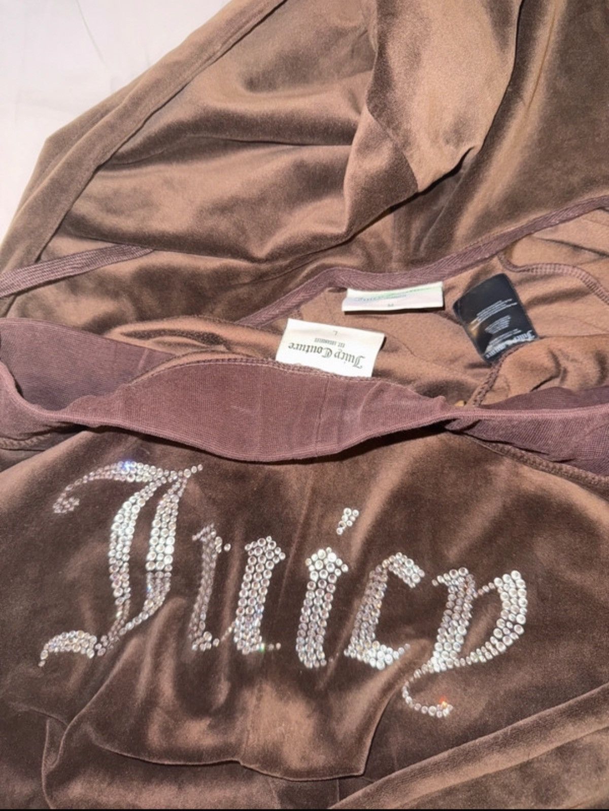 Juicy Couture Juicy couture velvet brown tracksuit Size L / US 10 / IT 46 - 4 Thumbnail