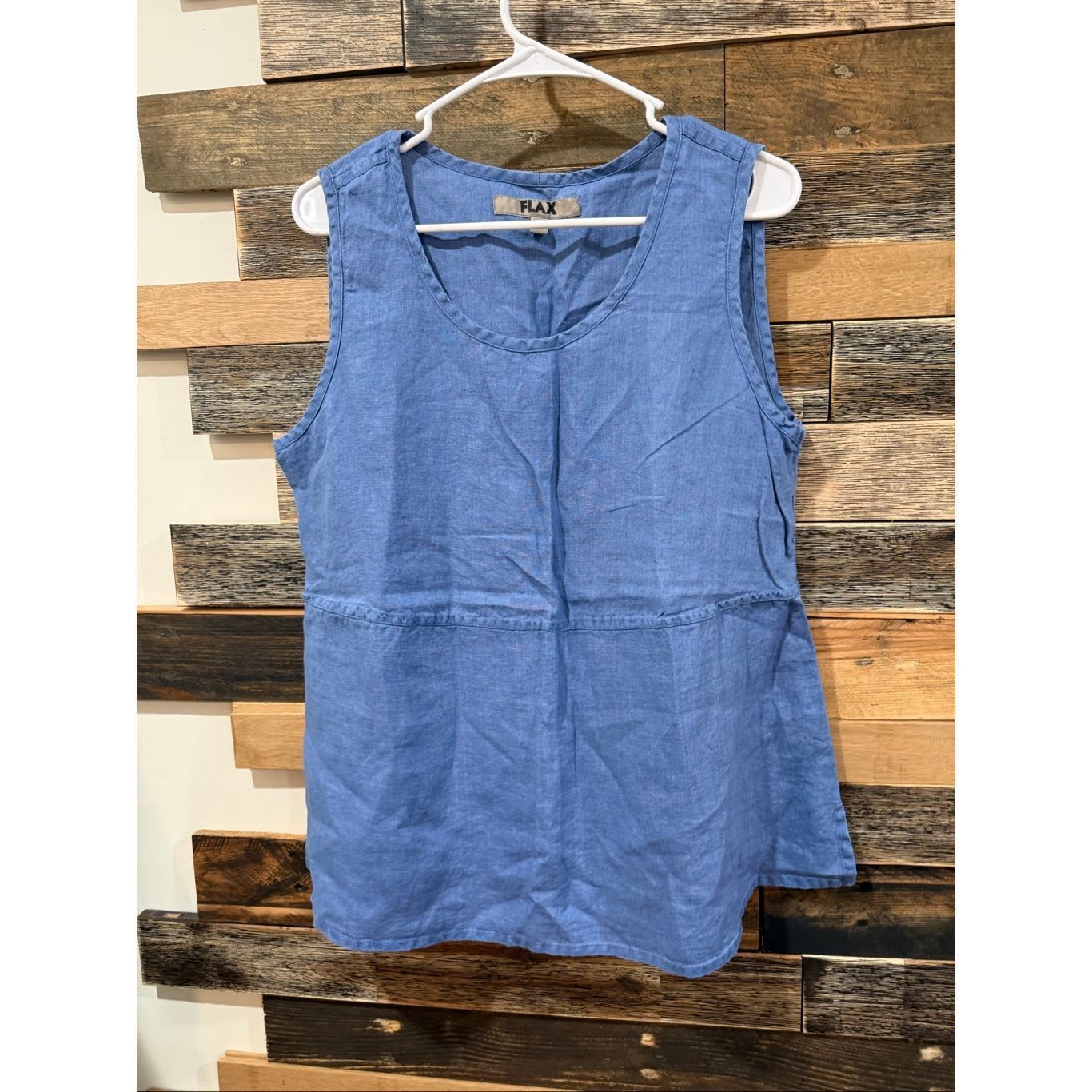 FLAX Flax NWOT blue linen sleeveless top size medium Size M / US 6-8 / IT 42-44 - 2 Thumbnail
