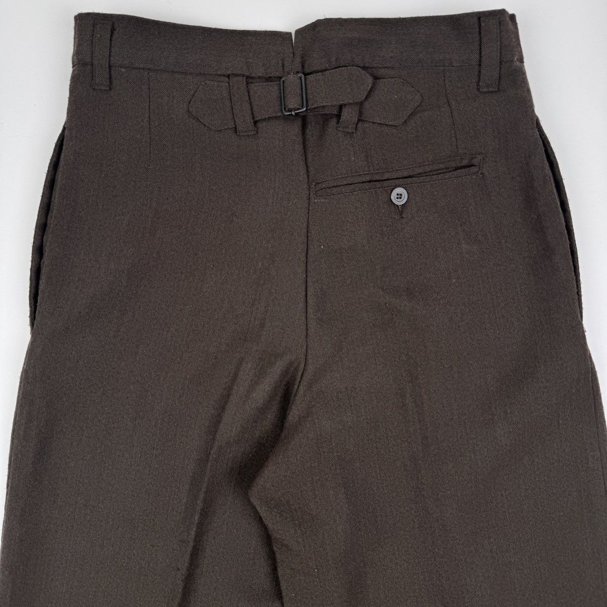 Dries Van Noten Dries Van Noten 2000’s Brown Wide Leg Work Pants Size US 30 / EU 46 - 5 Thumbnail
