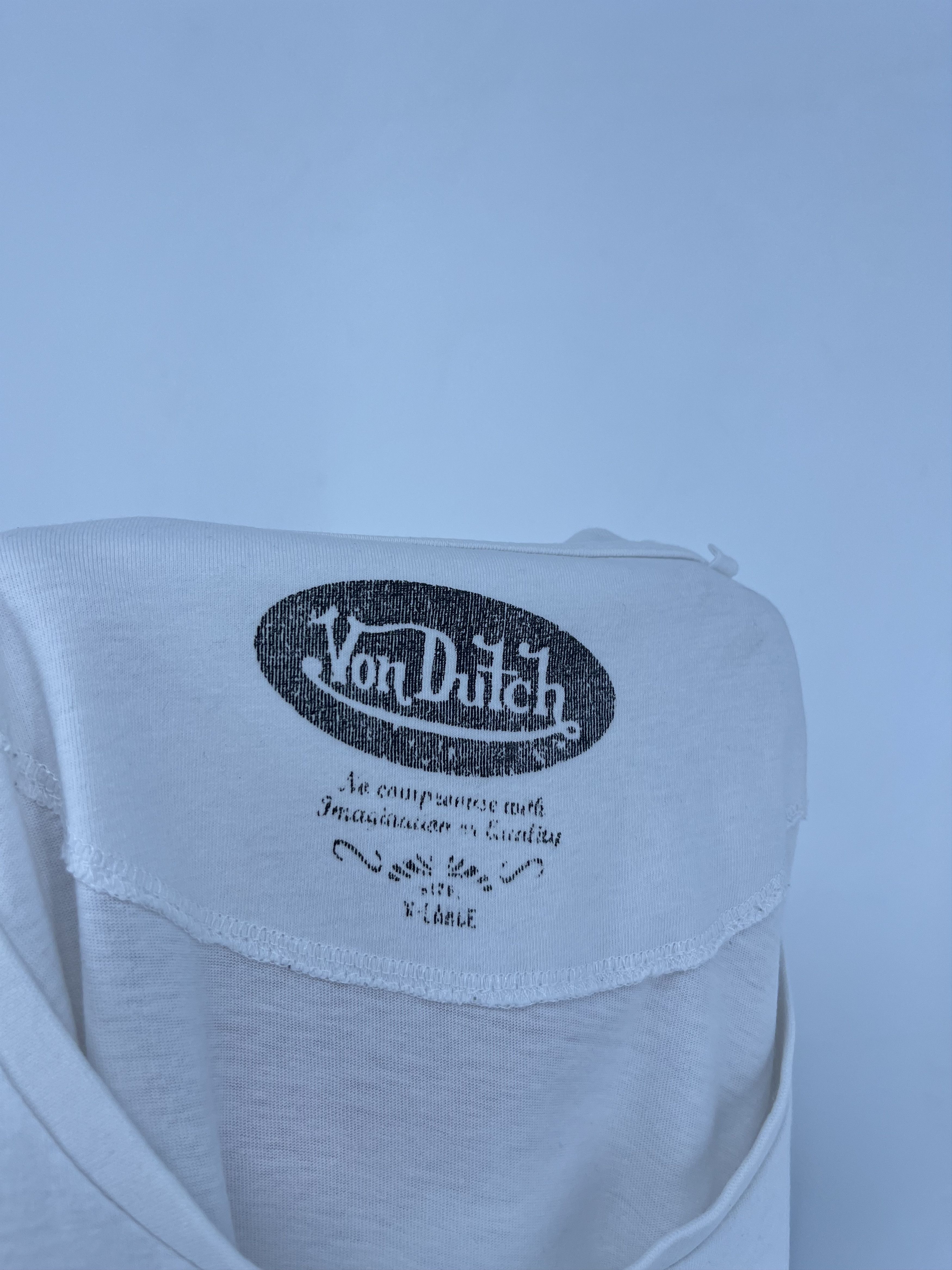 Other Vintage Von Dutch Y2K Mini LOgo White T-Shirt Size US XS / EU 42 / 0 - 8 Thumbnail