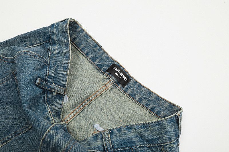 Jean American street retro multi-pocket cargo jeans Size US 32 / EU 48 - 4 Thumbnail