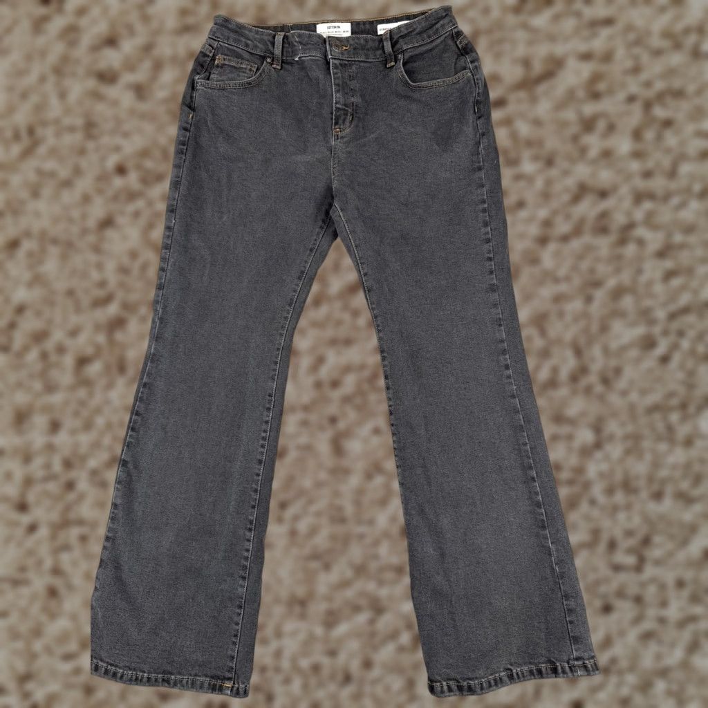 Cotton On VINTAGE Cotton On Women's Jeans Pants 10 Black Denim Stretch Bootcut Mid Rise 30x31 Classic Size 32" / US 10 / IT 46 - 1 Thumbnail
