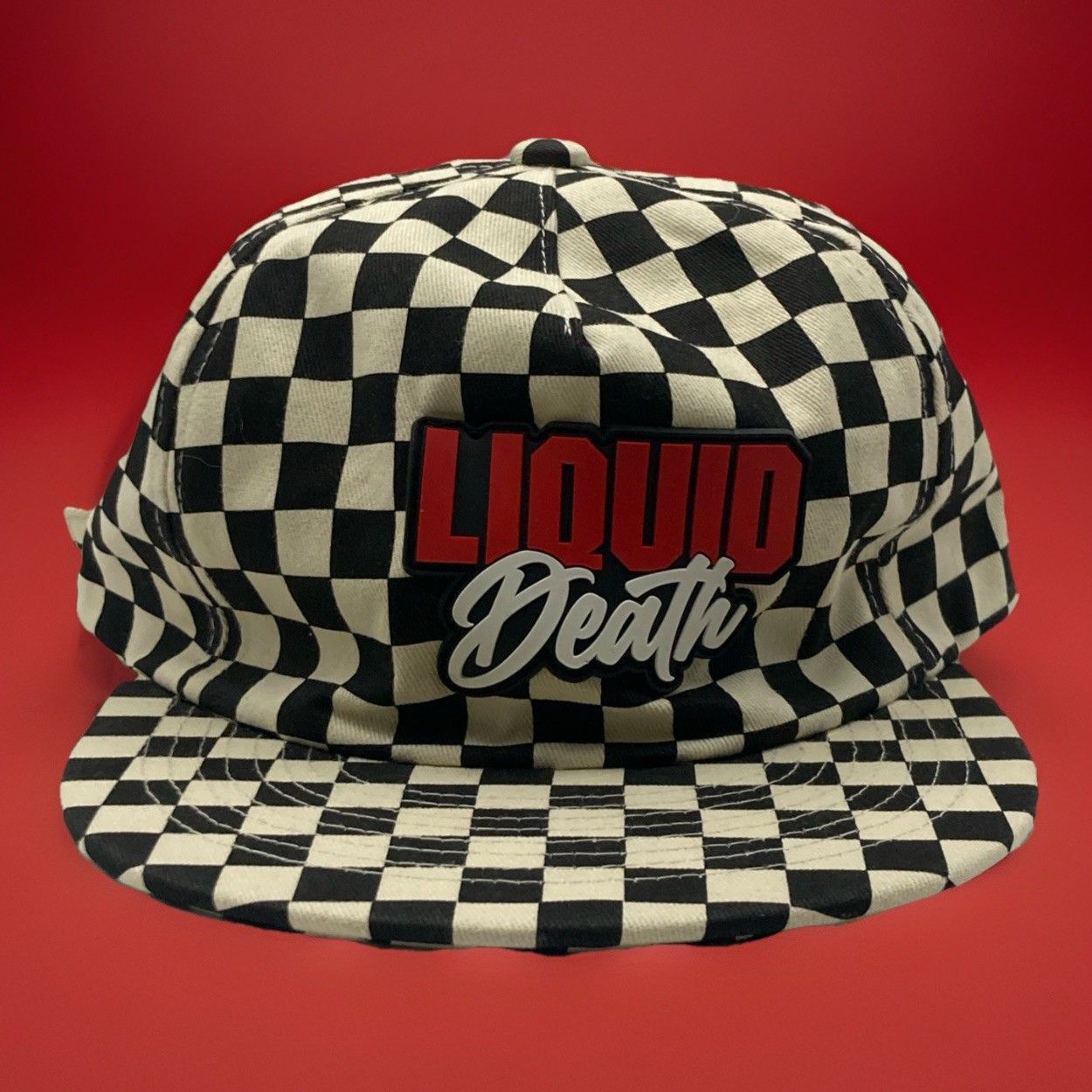 Other Liquid Death Checkered Hat OS Strap "Murder Your Thirst Cap" Size ONE SIZE - 1 Thumbnail