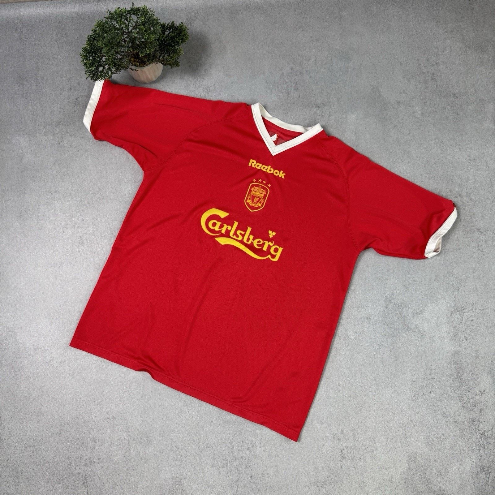 Reebok LIVERPOOL 2001/2003 HOME FOOTBALL SHIRT JERSEY REEBOK Size US XL / EU 56 / 4 - 1 Thumbnail