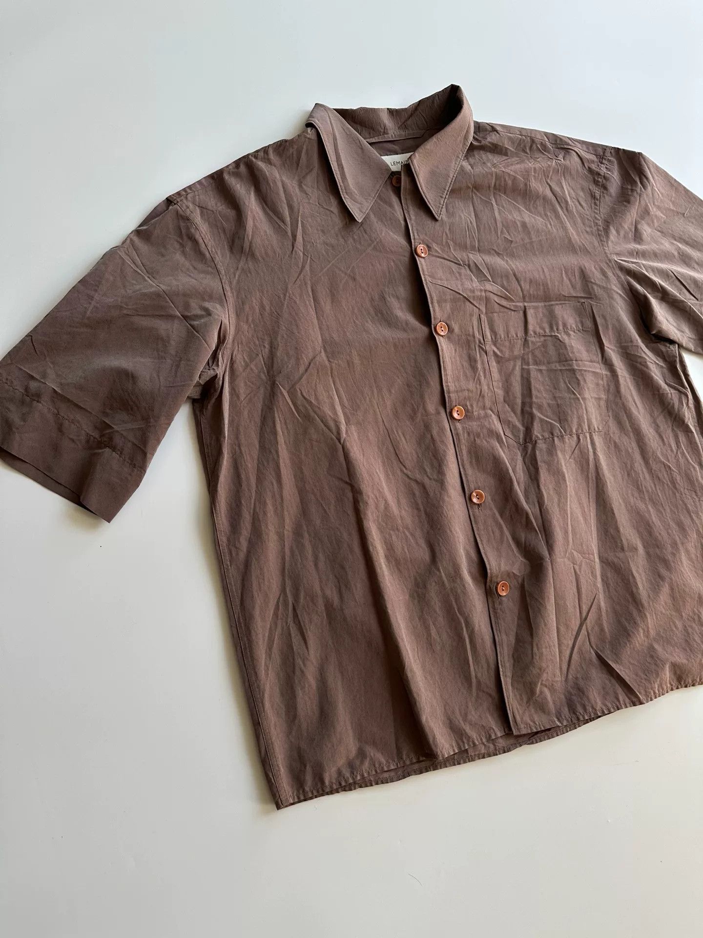 Lemaire LEMAIRE Short Sleeve Shirt for Spring Summer Size US M / EU 48-50 / 2 - 1 Thumbnail