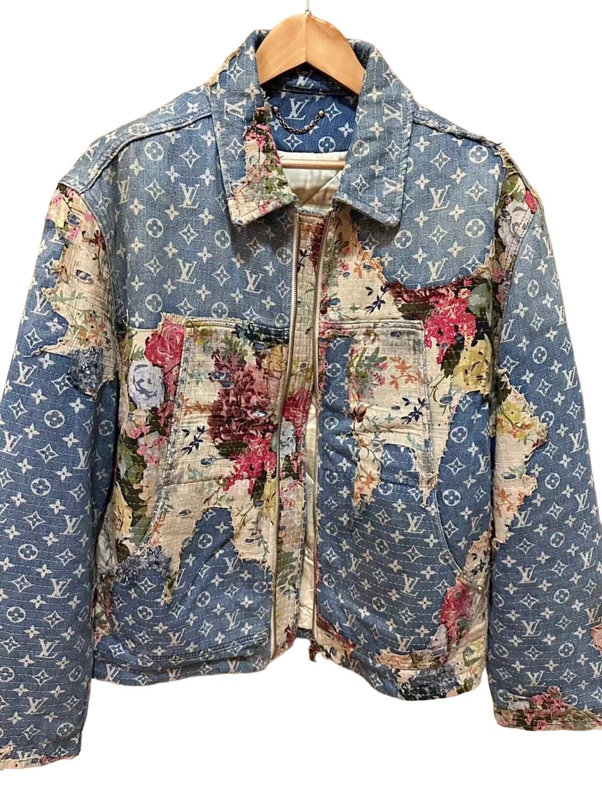 Louis Vuitton Louis Vuitton Destroyed Workwear Denim Jacket | Grailed