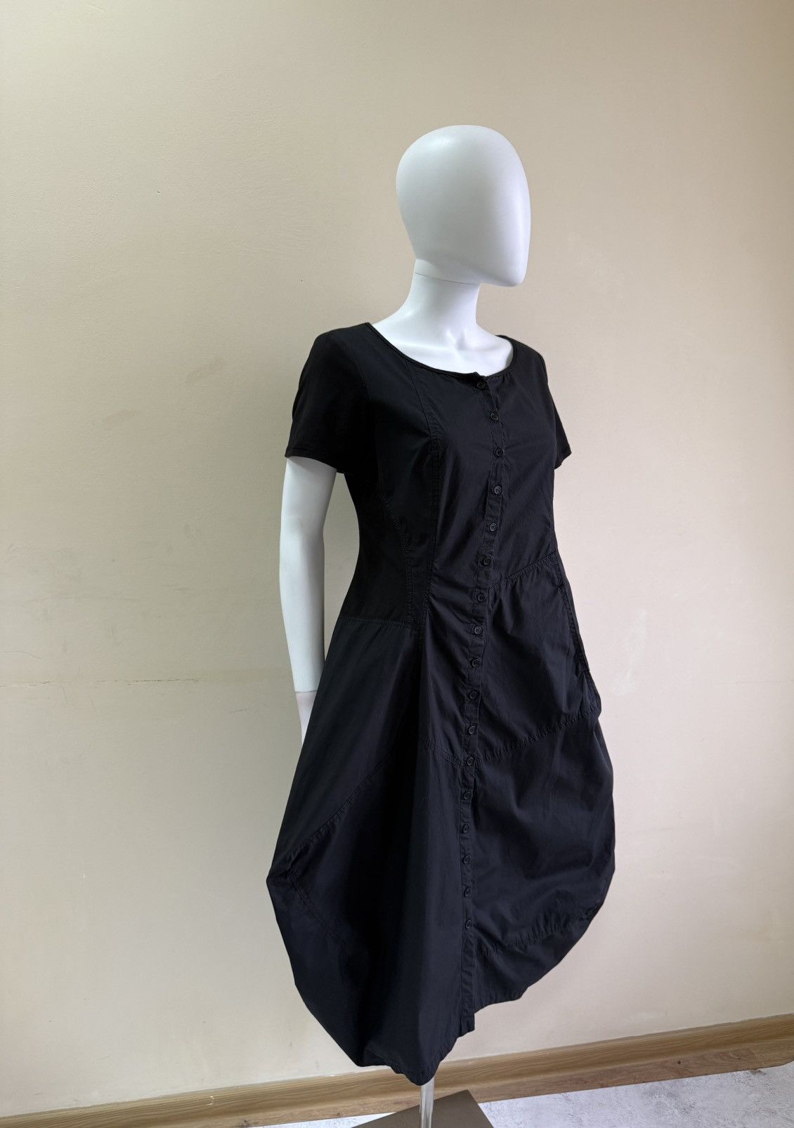 Rundholz Rundholz Black Label Asymmetric Balloon Button Up Midi Dress Size M / US 6-8 / IT 42-44 - 4 Thumbnail