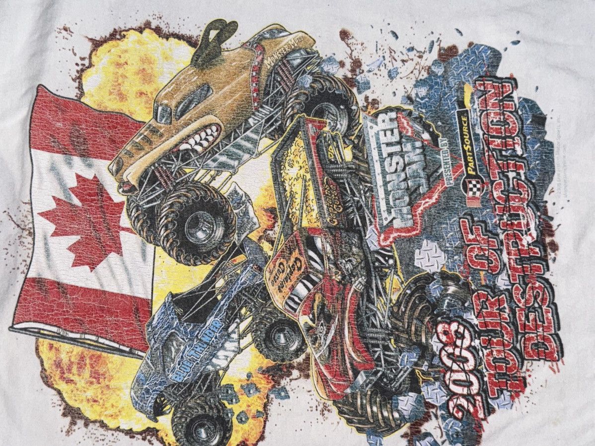 Vintage Vintage monster Jam t shirt Size US XL / EU 56 / 4 - 4 Thumbnail