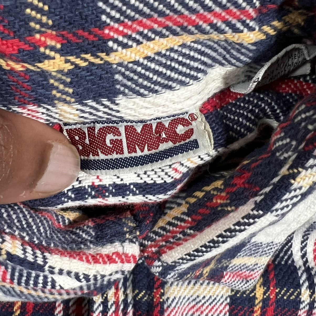 Big Mac Vintage Big Mac Flannel Shirt Button Up Plaid Long Sleeve Size US S / EU 44-46 / 1 - 4 Thumbnail