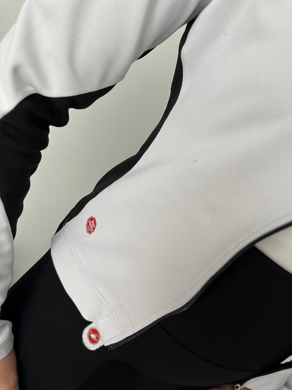 Japanese Brand × Vintage Vintage Castelli Full Zip Hoodie Stretch Pockets Logo Size M / US 6-8 / IT 42-44 - 3 Thumbnail