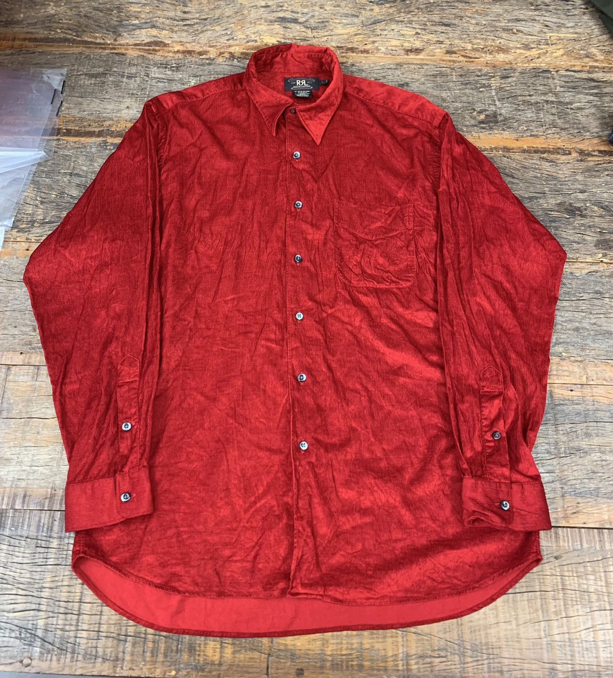 RRL Ralph Lauren RRL Rayon Corduroy Shirt 90’s Size US XL / EU 56 / 4 - 2 Thumbnail