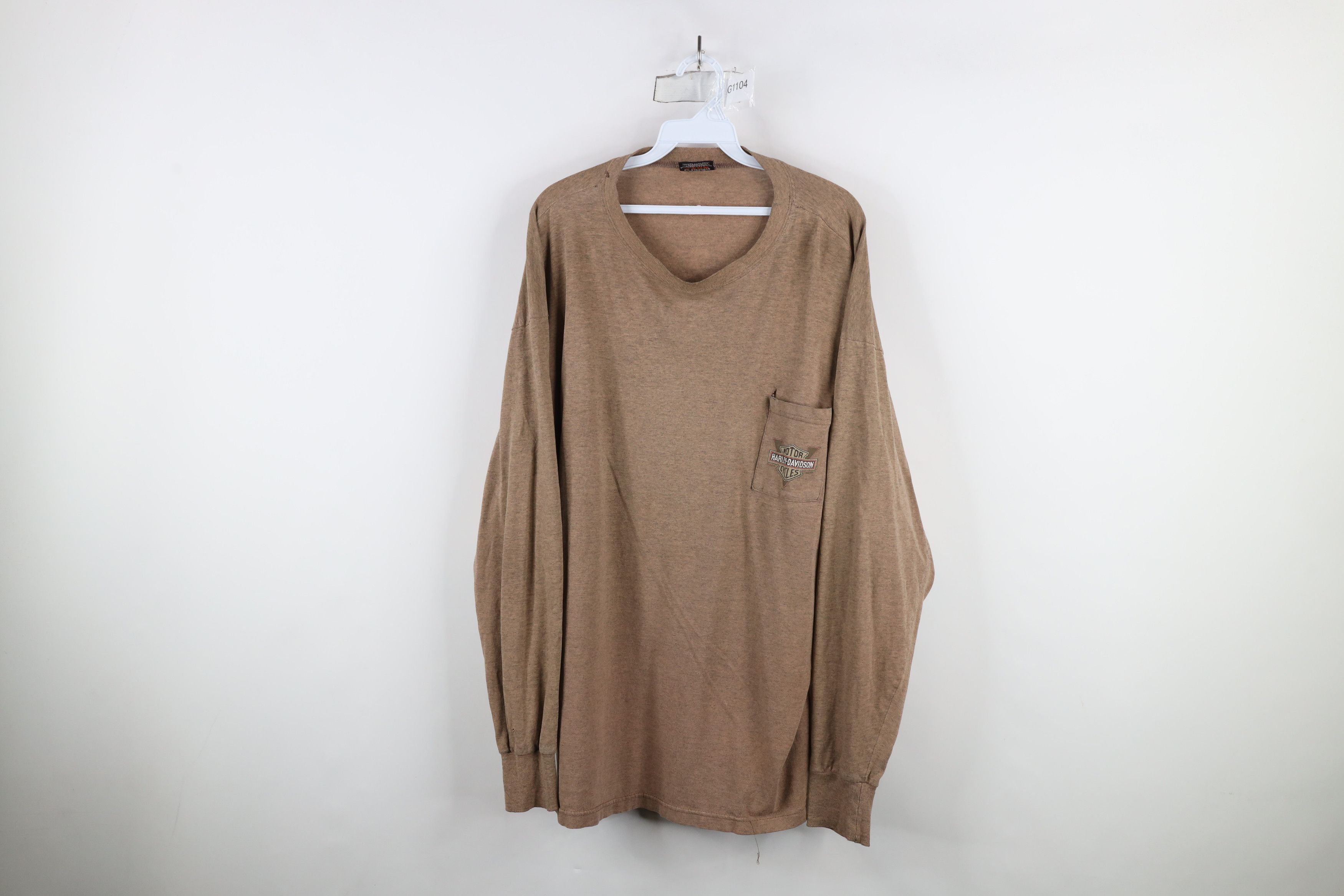 Harley Davidson × Vintage Vintage 90s Harley Davidson Spell Long Sleeve T-Shirt USA Size US XXL / EU 58 / 5 - 1 Thumbnail