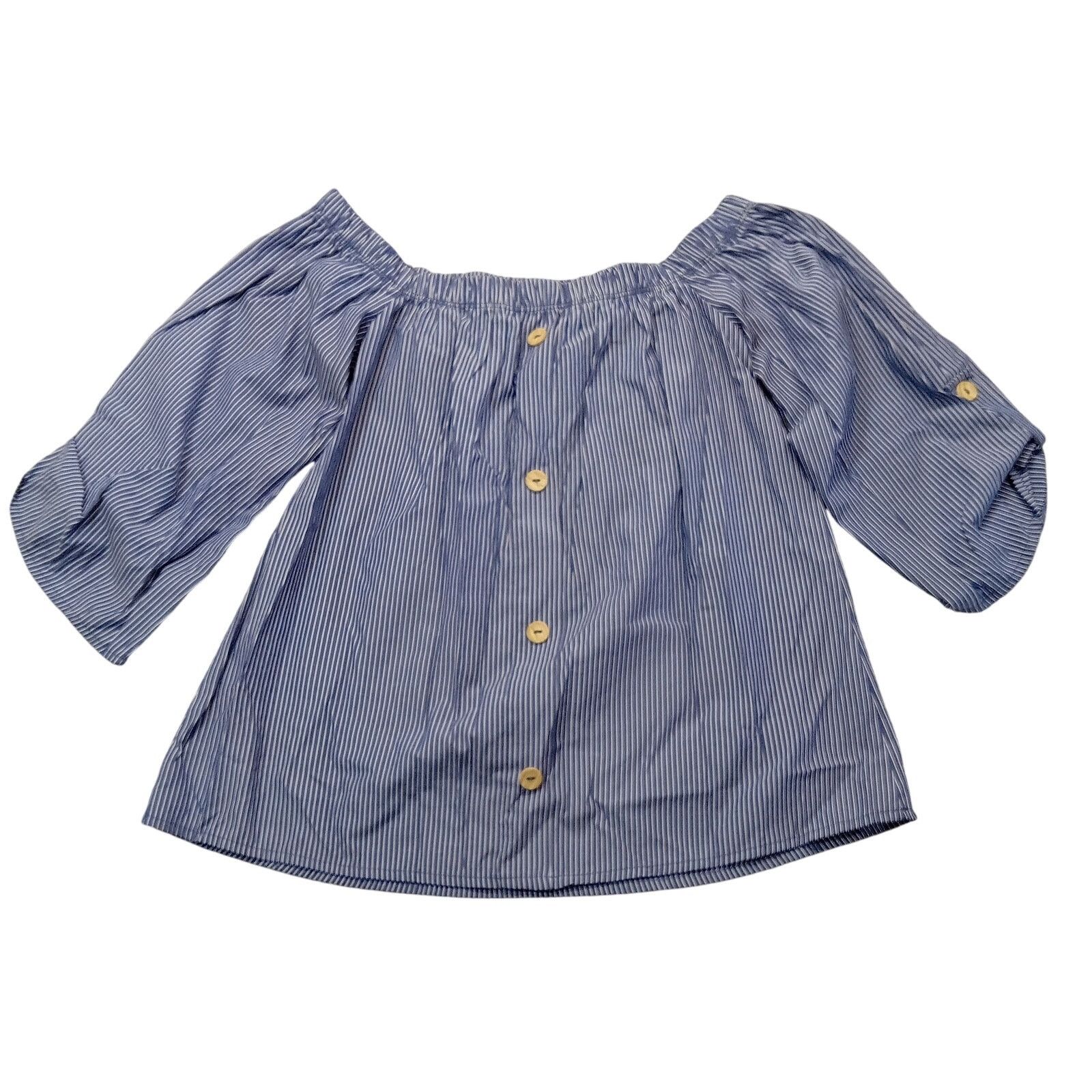 & Other Stories New Mode Off The ShoulderTop S Roll Tab Sleeve Blouse Size S / US 4 / IT 40 - 1 Thumbnail
