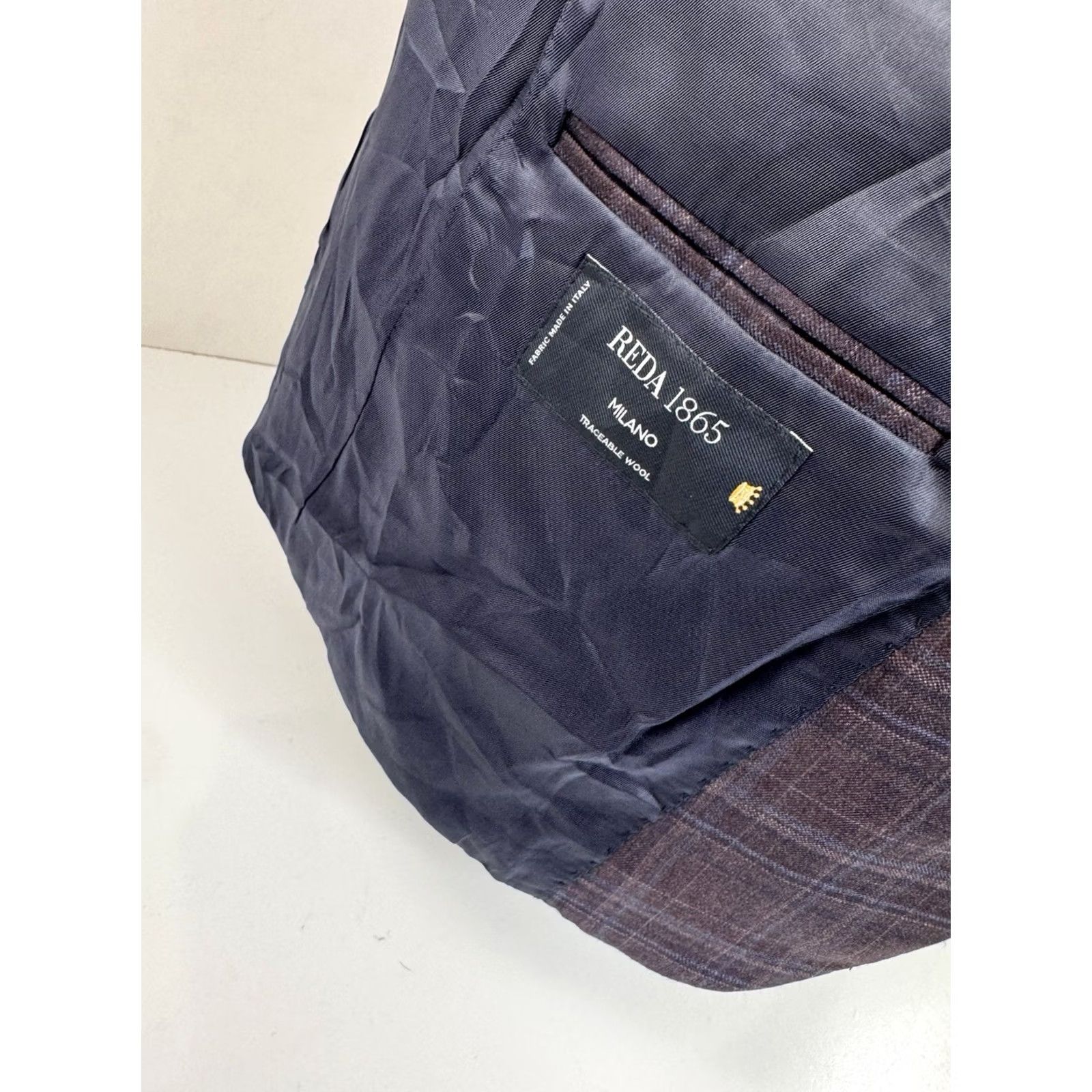Bloomingdale's Bloomingdale's Blazer - Wool Plaid 40R - Men - Jacket - Purple / Blue - 548 MSRP Size 40R - 6 Thumbnail