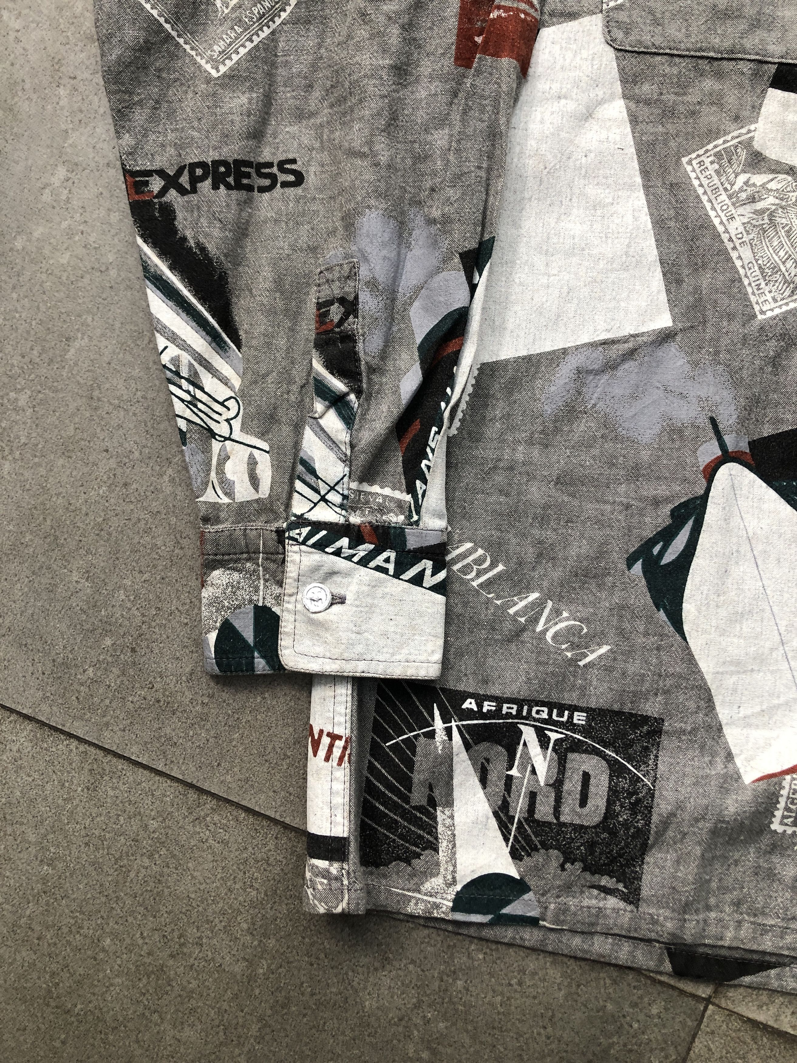 Kansai Yamamoto Kansai Man Graphic Printed Art Long Sleeve Shirt Size US L / EU 52-54 / 3 - 3 Thumbnail