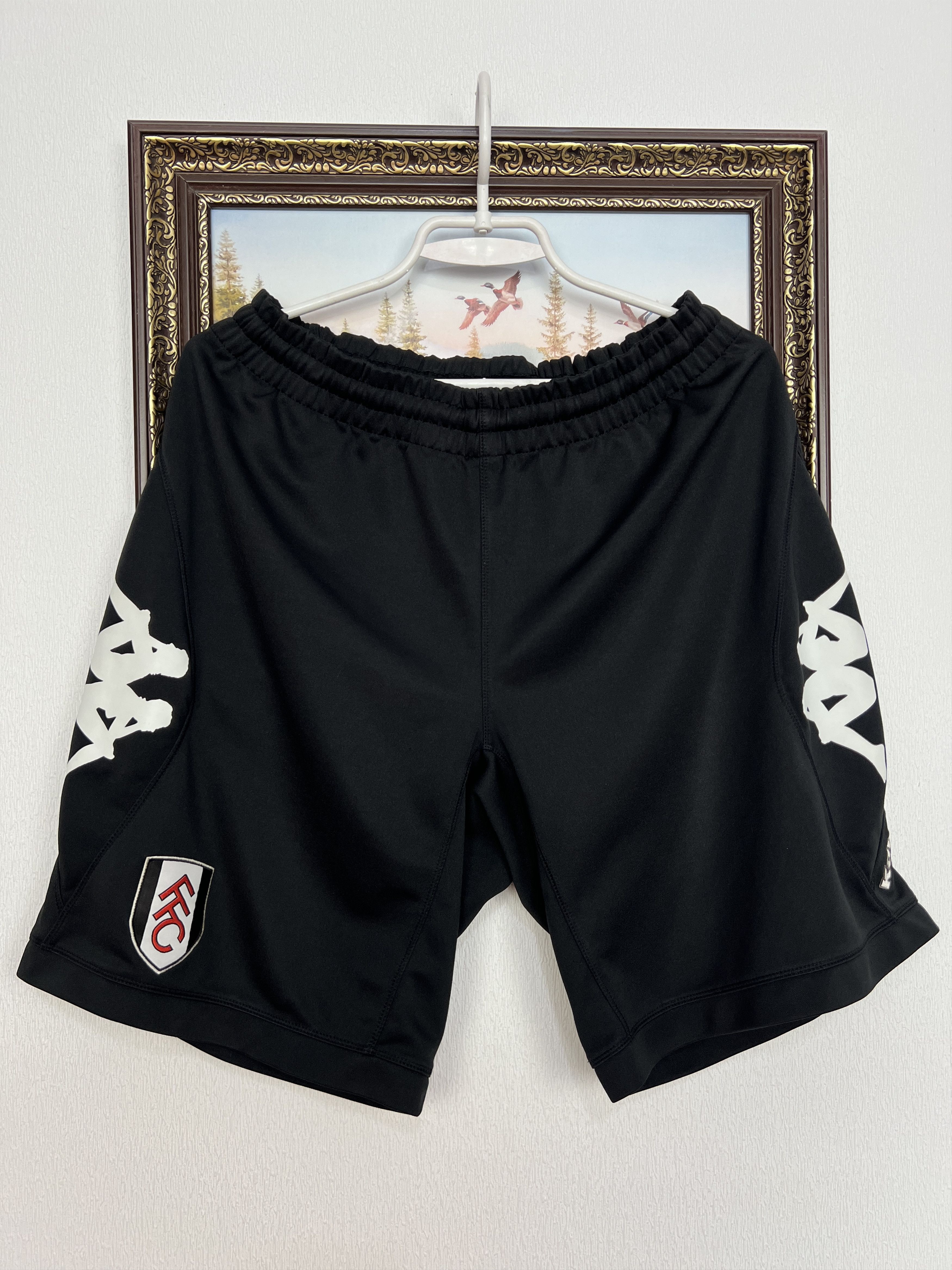 Vintage Kappa Fulham Football Shorts Soccer Athletic Rare