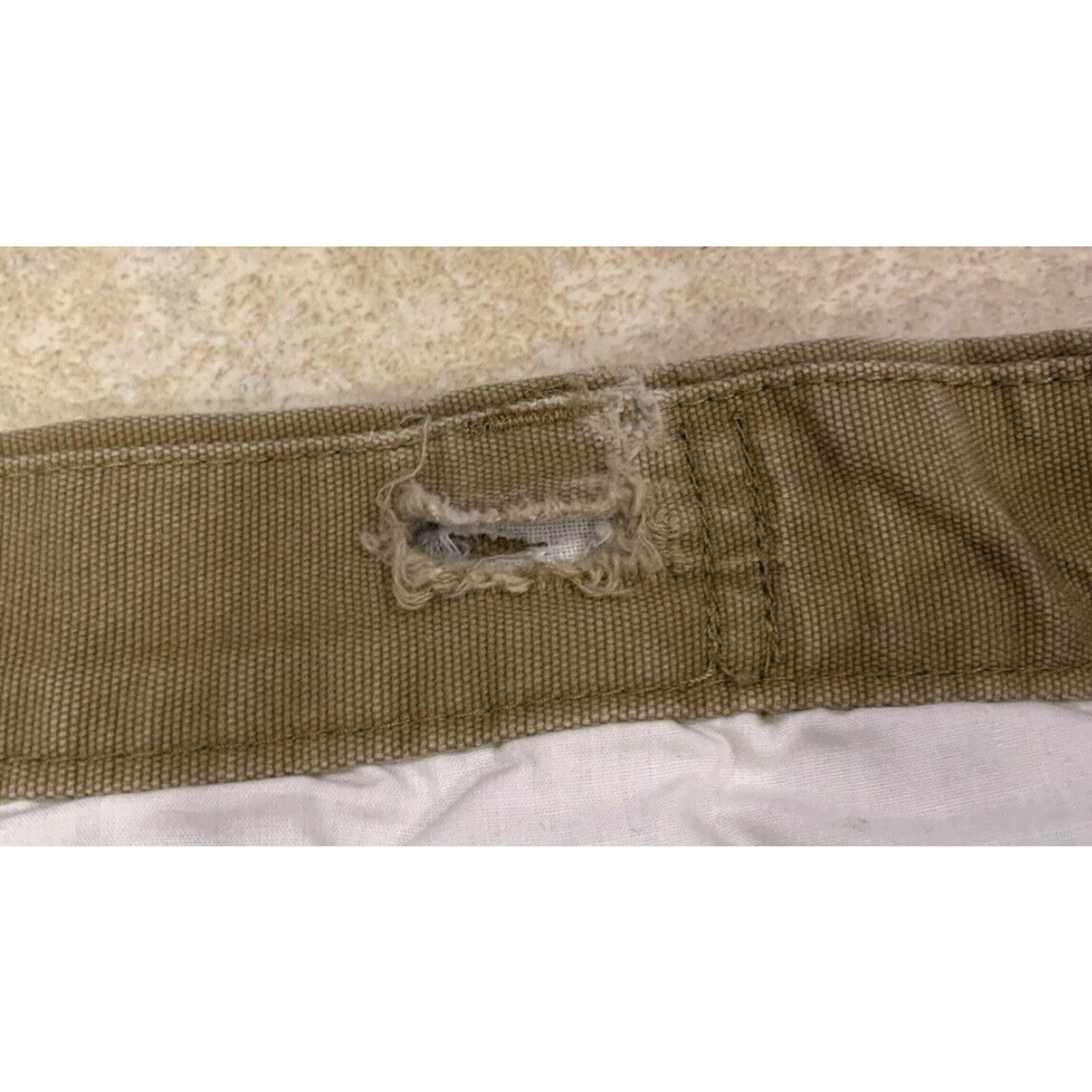 Croft & Barrow Croft & Barrow Men Cargo Pants 40x27 Tan Canvas Workwear 100% Cotton Classic Fit Brown Cargo Pocket Zip Button Front Flat Front Size US 40 / EU 56 - 6 Thumbnail