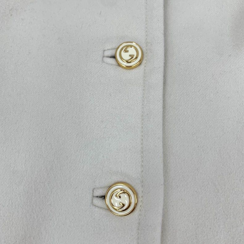 Gucci Gucci Beige wool lapel single-breasted long-sleeved coat 25 Size XS / US 0-2 / IT 36-38 - 5 Thumbnail