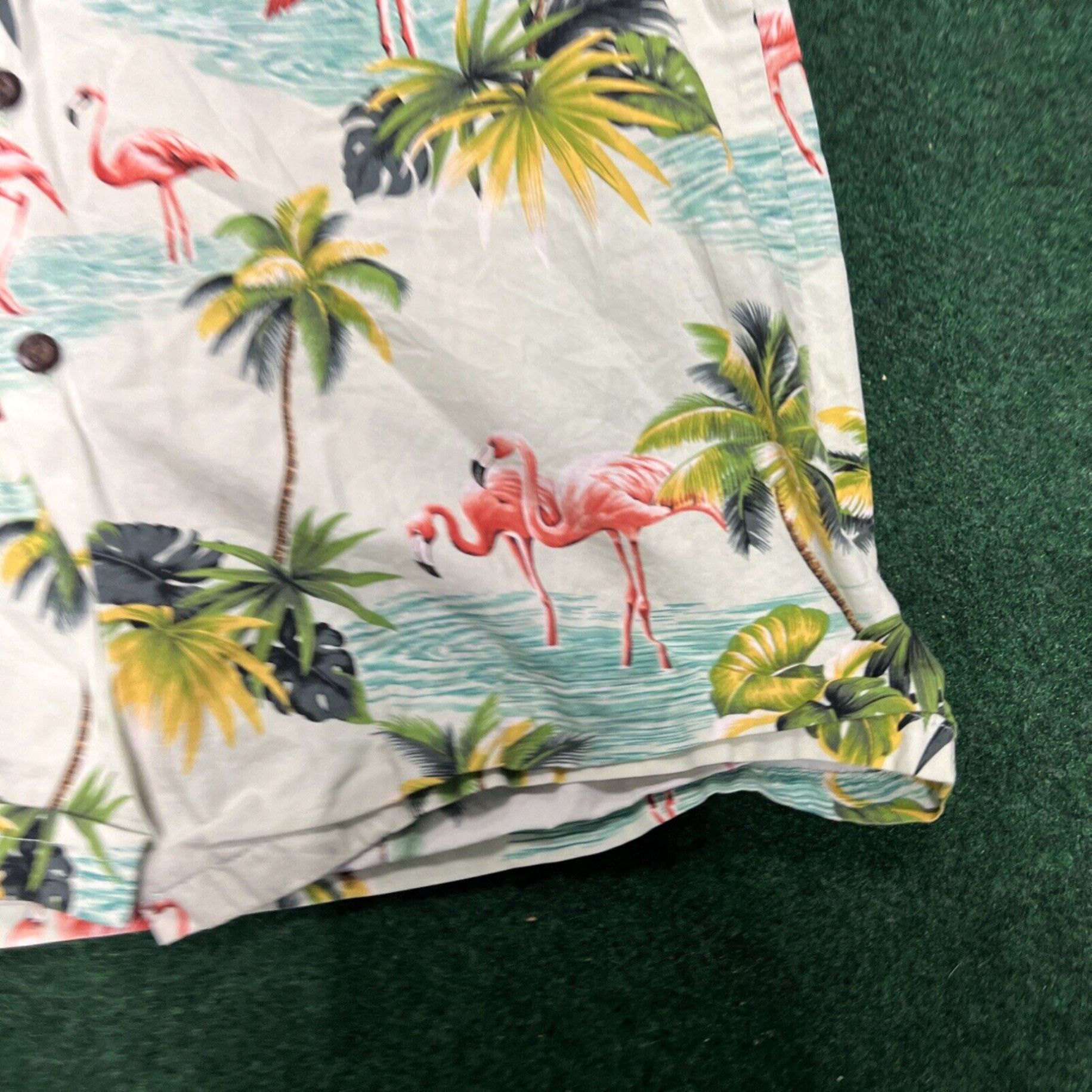 Vintage Pacific Legend Mens Hawaiian Shirt Small Flamingo Made Hawaii Floral Cotton Camp Size US S / EU 44-46 / 1 - 3 Thumbnail