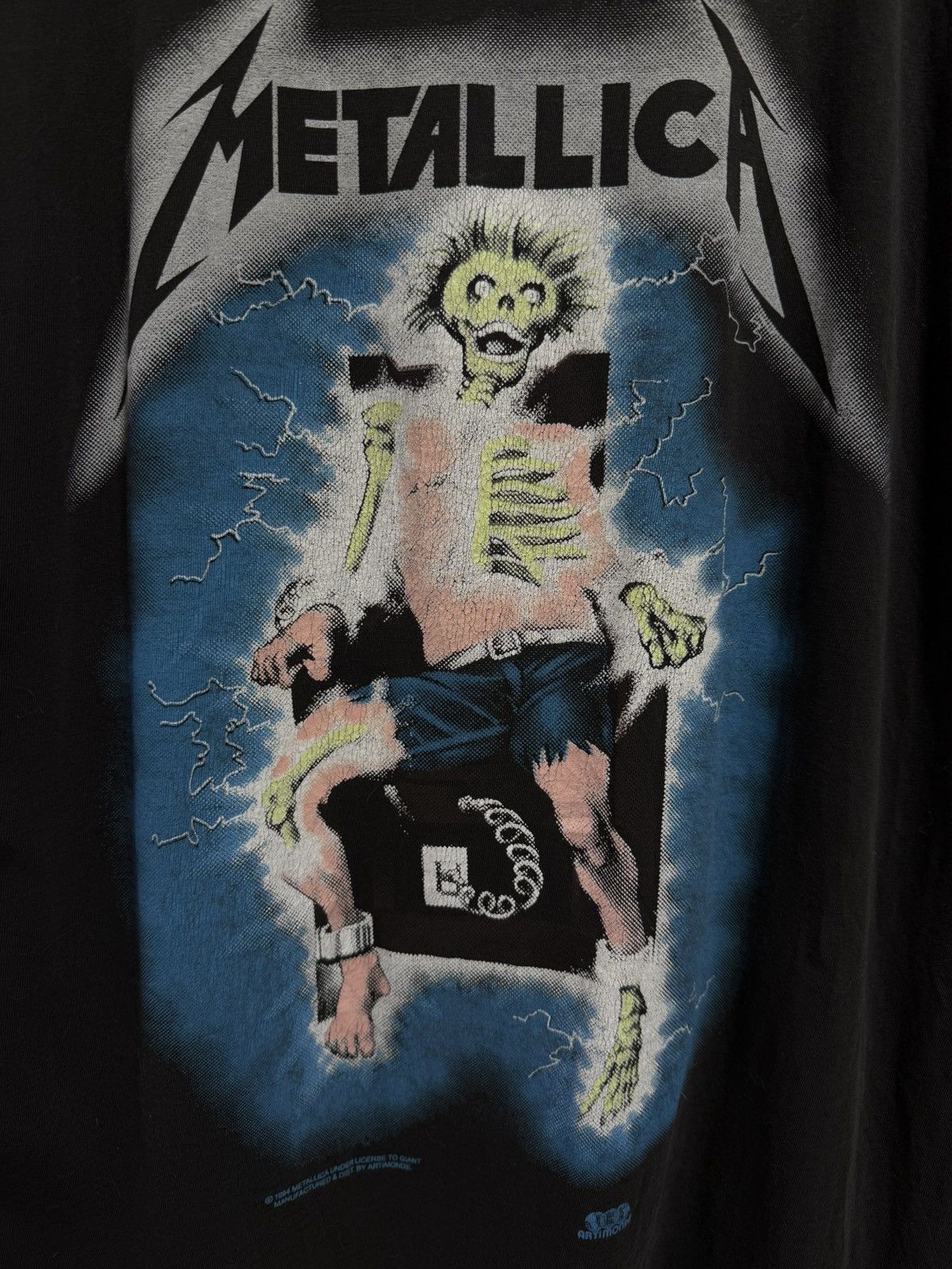 Vintage Vintage 1994 Metallica Ride The Lightning Band T-Shirt Large Size US L / EU 52-54 / 3 - 12 Thumbnail
