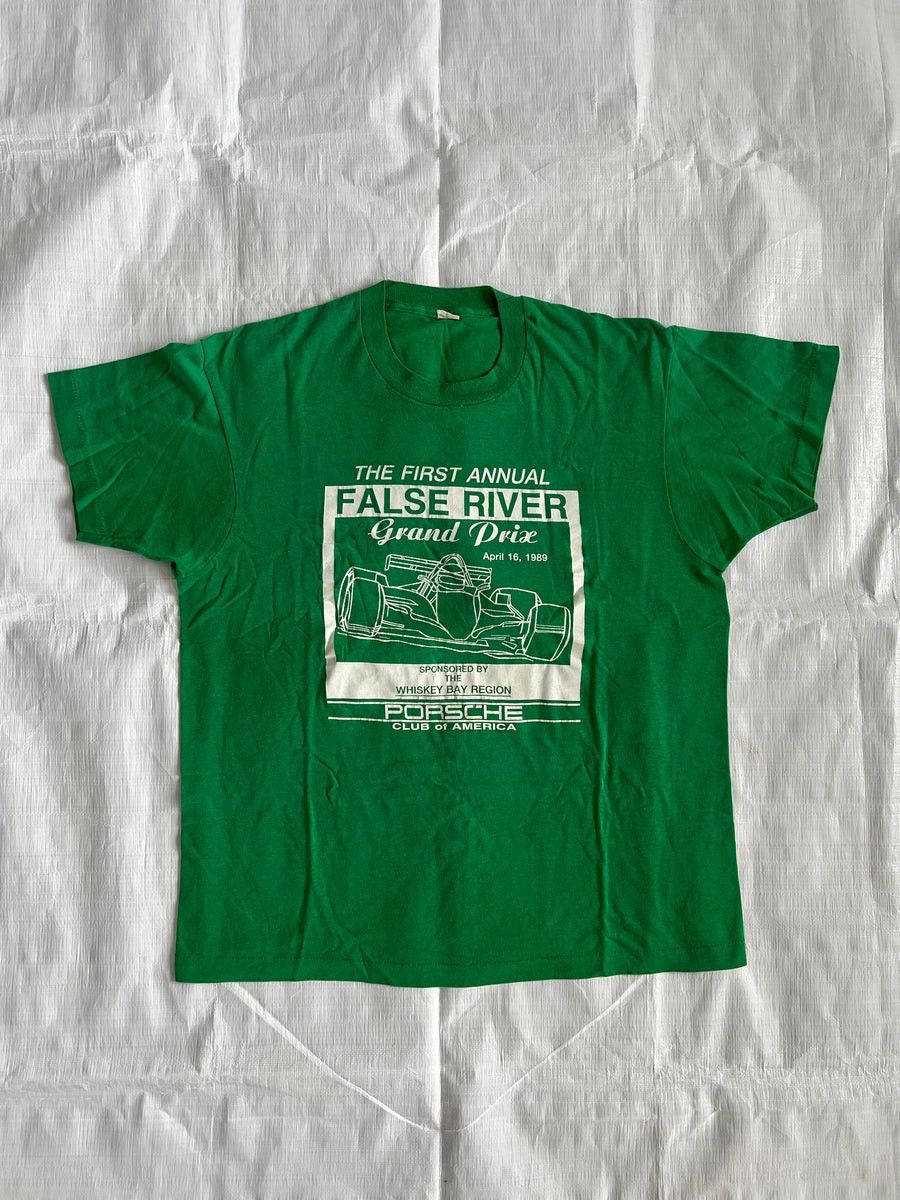 image of Porsche Design Vintage Porsche Grand Prix Tee in Green, Men's (Size Large)