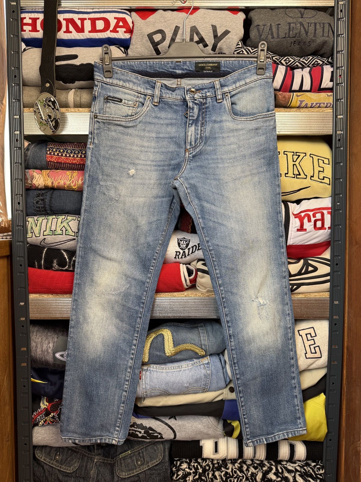 Dolce & Gabbana Vintage Dolce Gabbana Metal Logo Denim Jeans Luxury Y2K Size 34" / US 12 / IT 48 - 2 Thumbnail