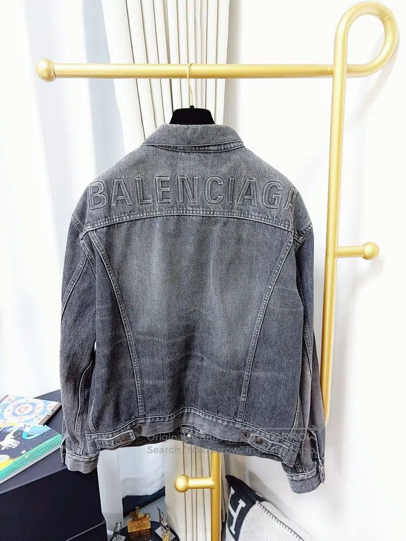 Balenciaga Balenciaga Grey-Black 36 Size Back Relief Letter Logo Long Size XS / US 0-2 / IT 36-38 - 2 Thumbnail