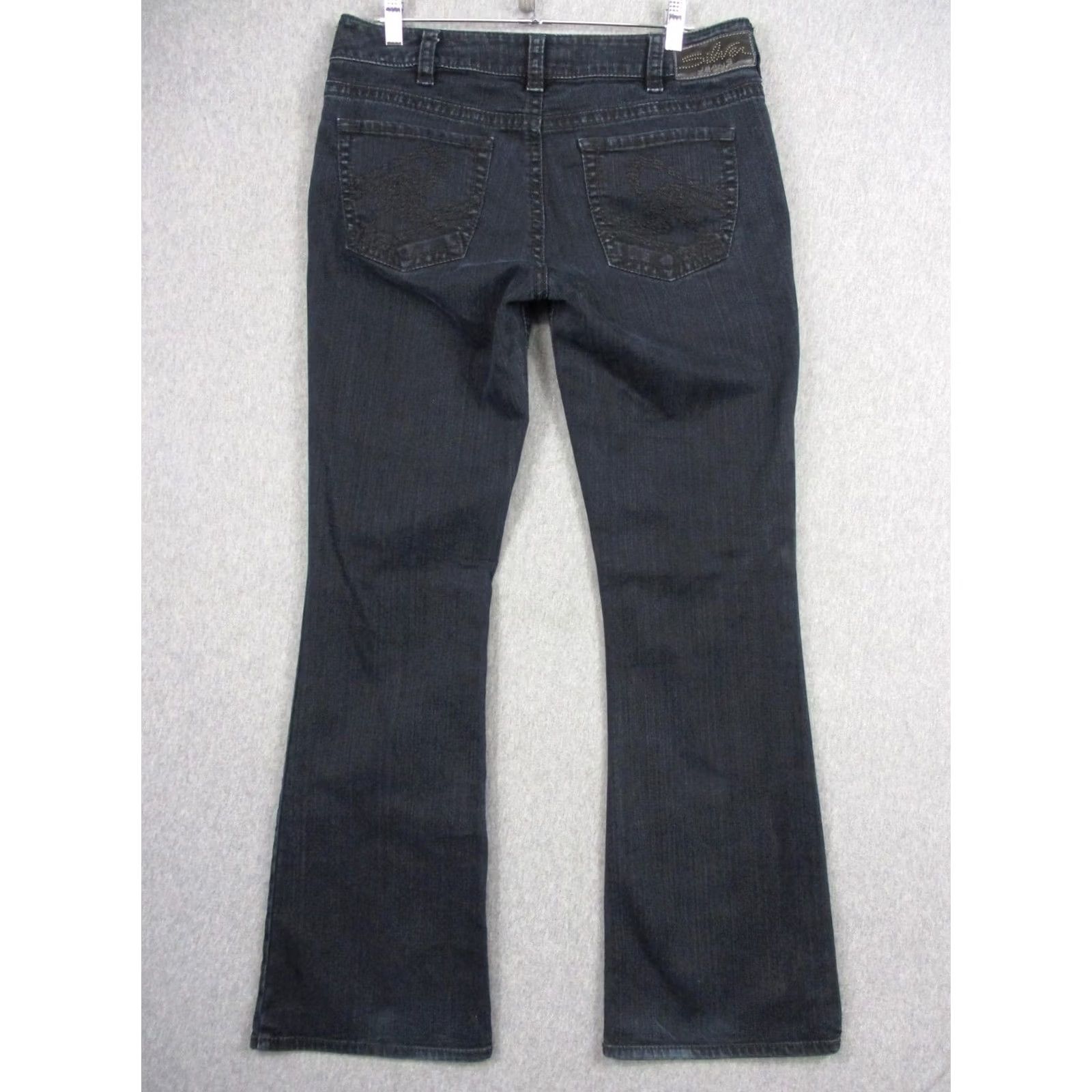 Silver Jeans Co. Silver Jeans Suki Bootcut Jeans Womens 31x32 Gray Charcoal Wash Mid Rise Denim Size 24" / US 00 / IT 34 - 7 Thumbnail