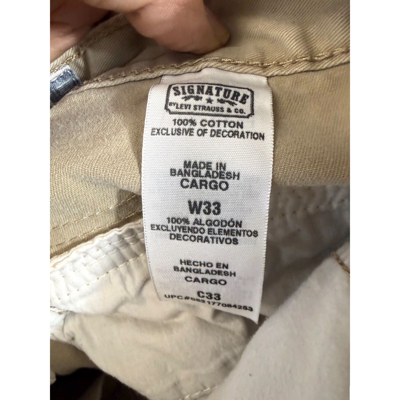 Levi's Levi's Cargo Shorts Mens W33 Khaki Beige Utility Pockets Outdoor Size US 33 - 7 Thumbnail