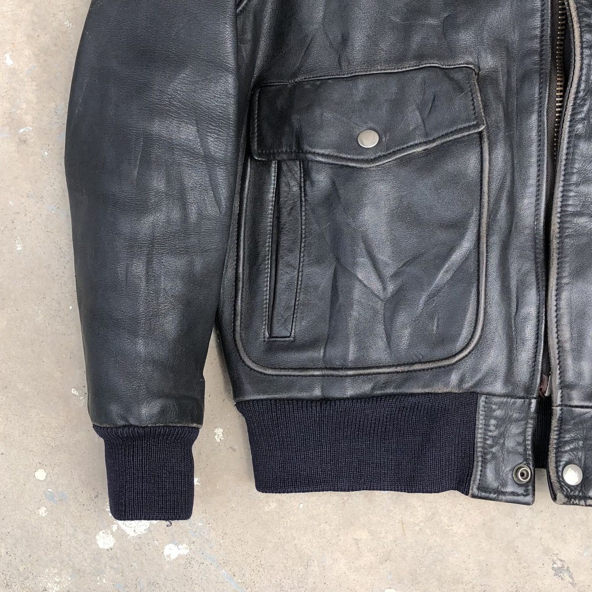 Harley Davidson Vintage HARLEY DAVIDSON LEATHER FLIGHT BOMBER JACKET Size US M / EU 48-50 / 2 - 5 Thumbnail
