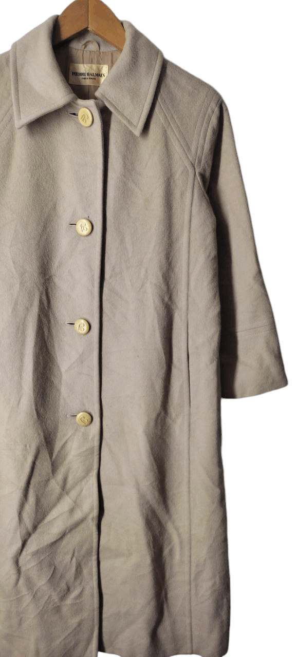 Balmain PIERE BALMAIN PARKA TRECH WOOL COAT JACKET Size US S / EU 44-46 / 1 - 3 Thumbnail