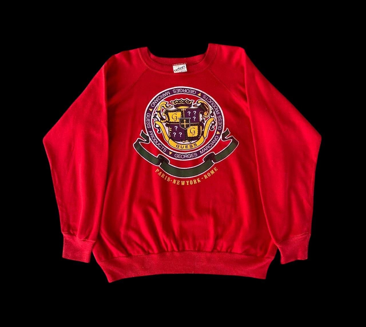 Georges Marciano VINTAGE 80S GEORGES MARCIANO GUESS CREWNECK Size US XL / EU 56 / 4 - 1 Thumbnail