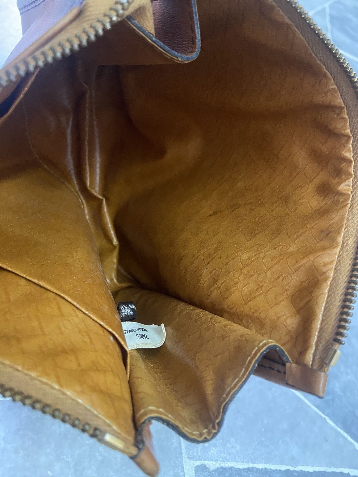 Dior Christian Dior Brown Leather Clutch Bag Size ONE SIZE - 6 Thumbnail