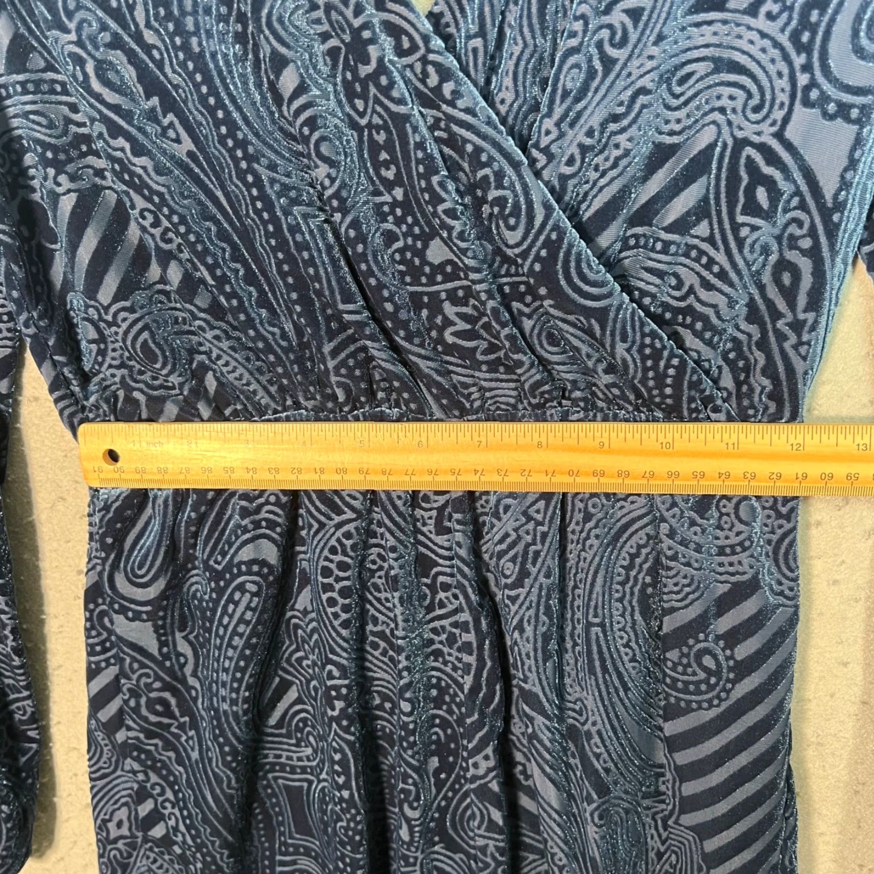 Vintage VINTAGE Anthropologie Ecote Womens XS Blue Paisley Print Long Sleeve Romper Size XS / US 0-2 / IT 36-38 - 7 Thumbnail