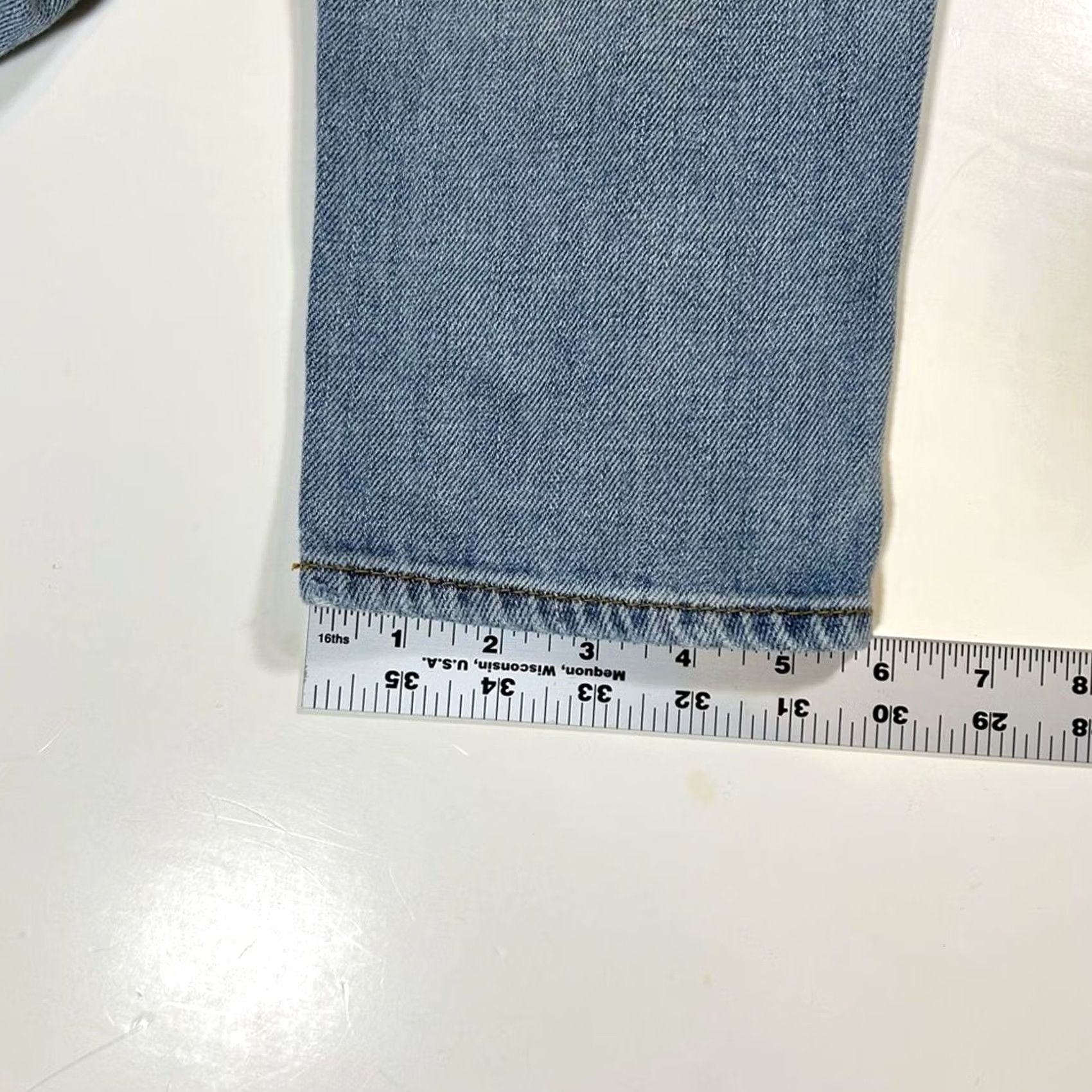 Abercrombie & Fitch Abercrombie and Fitch Jeans Boyfriend Straight Leg Womens 24" Blue Distressed Size 42" / US 20 - 7 Thumbnail