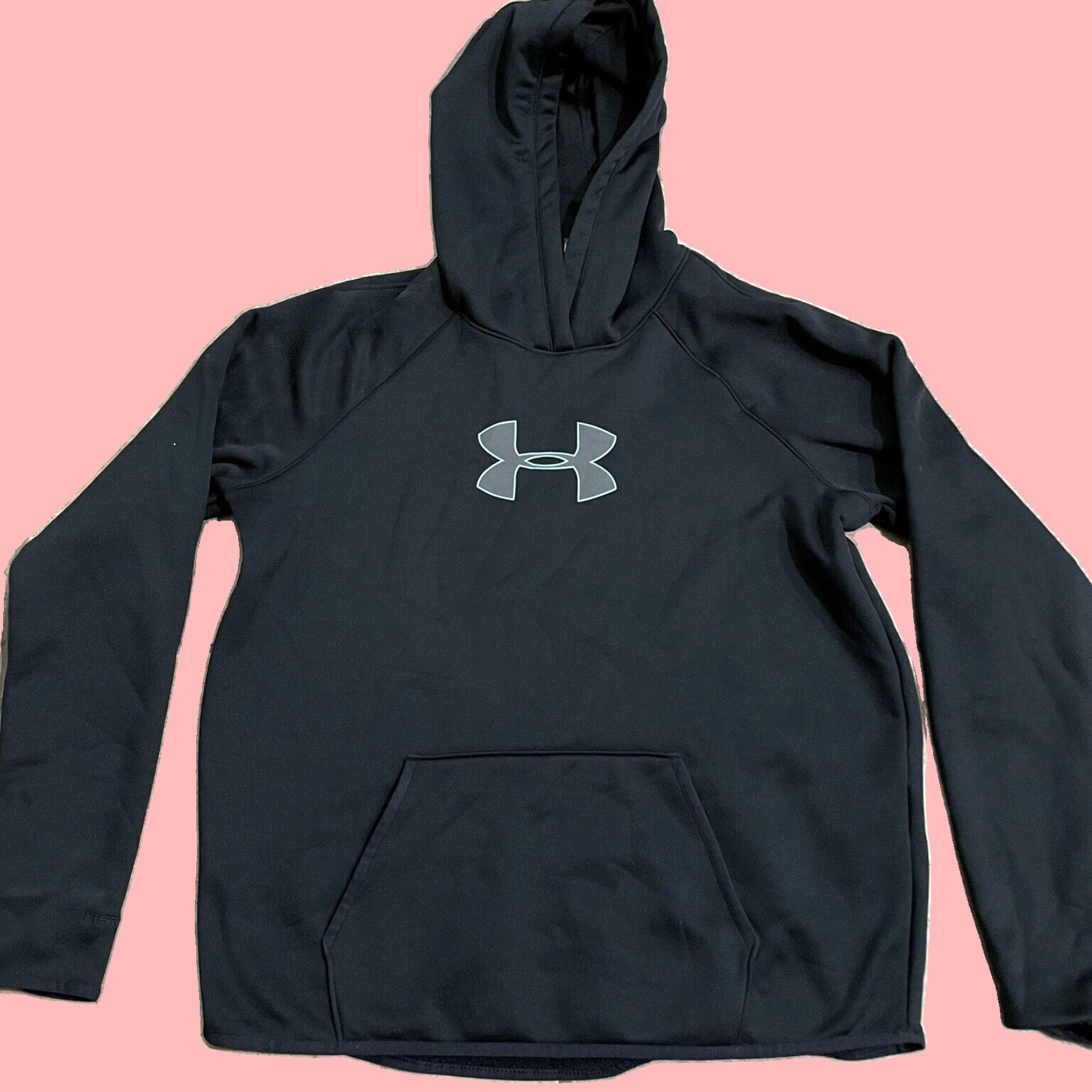 Under Armour Soft Fleece Insulated Full Zip Hooded Pullover with Thumb Holes in Black for Women Size Large Grailed