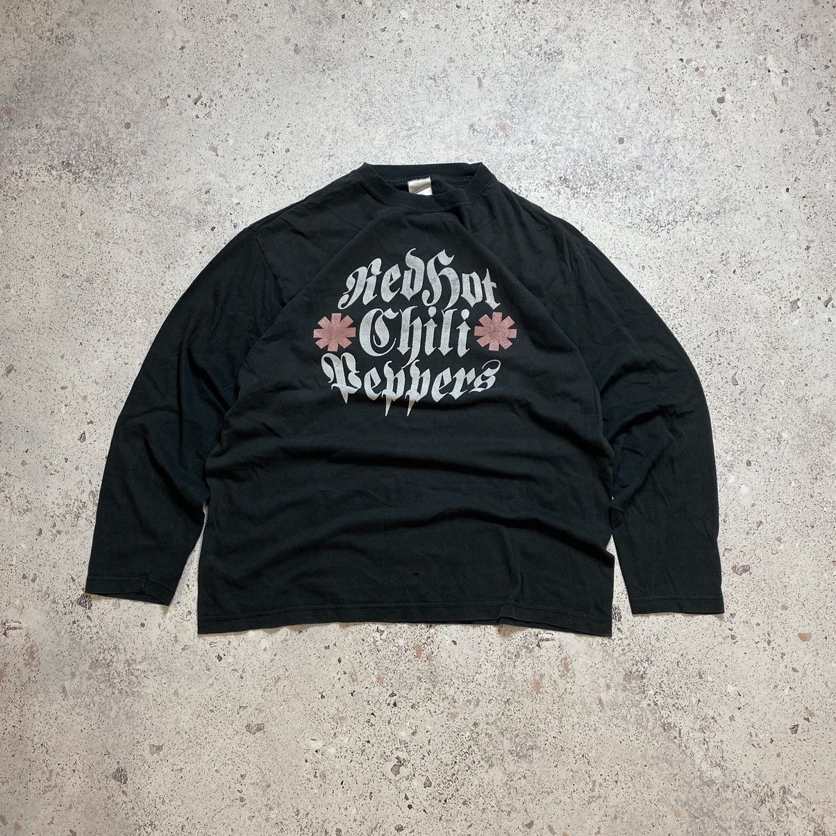 Band Tees Vintage 90s Red Hot Chili Peppers Long Sleeve Big Logo Y2K Size US L / EU 52-54 / 3 - 3 Thumbnail