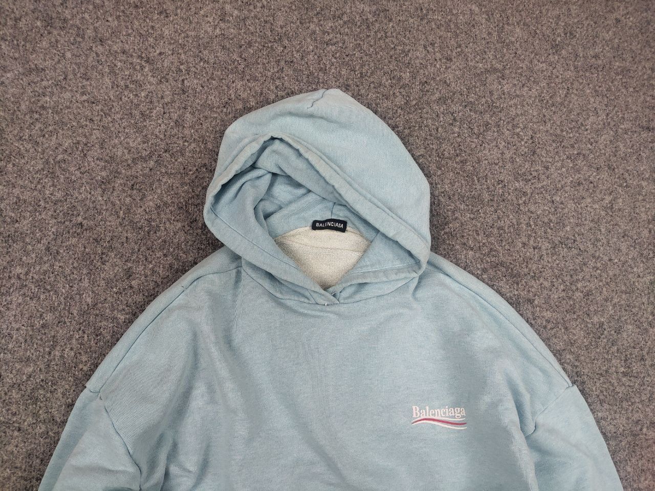 Vintage Balenciaga Political Campaign Logo Oversized Used Hoodie Size US M / EU 48-50 / 2 - 4 Thumbnail