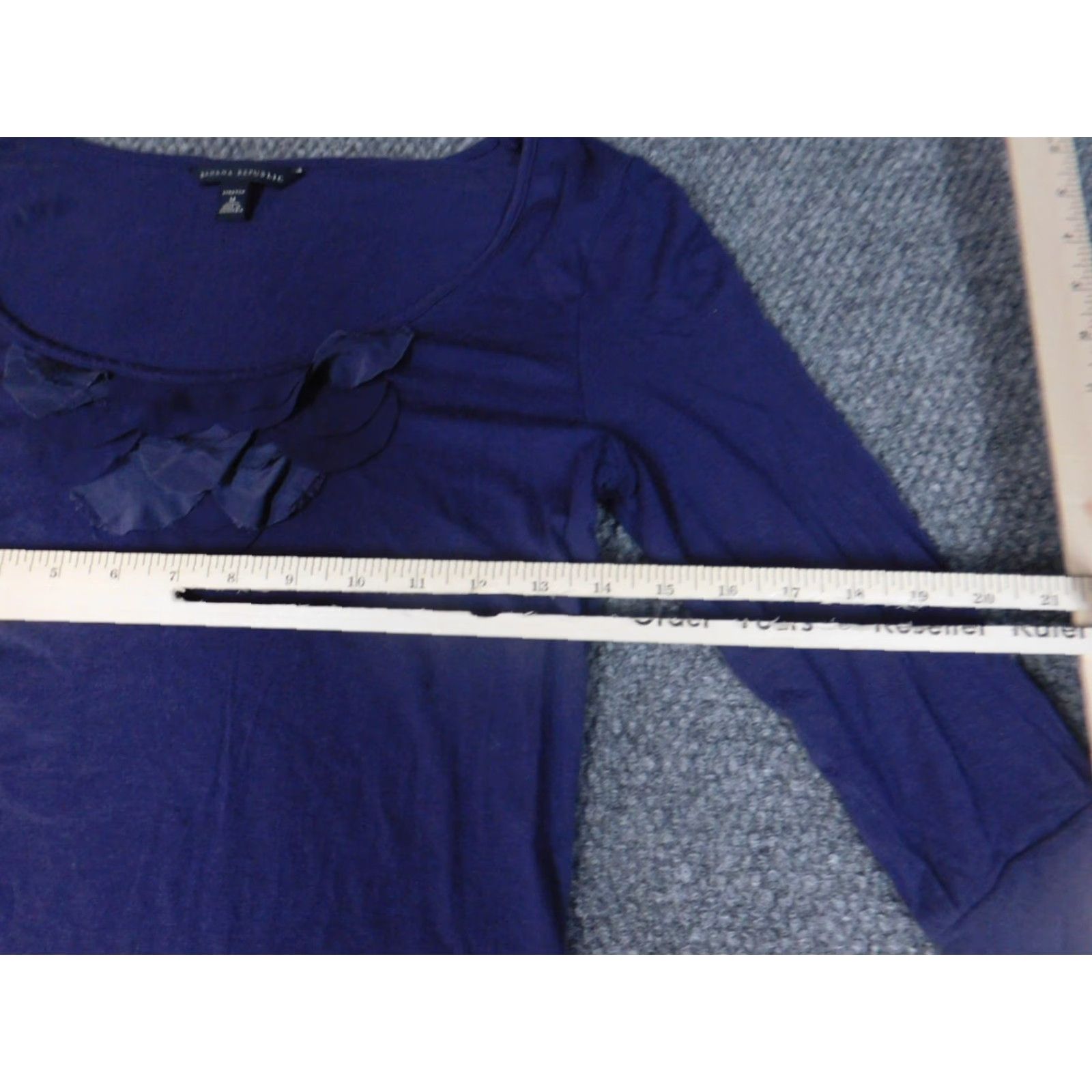 Banana Republic Banana Republic Blouse Womens M Purple Crew Neck Stretch Pullover Casual Regular Modal Spandex Rayon Classic Size M / US 6-8 / IT 42-44 - 5 Thumbnail