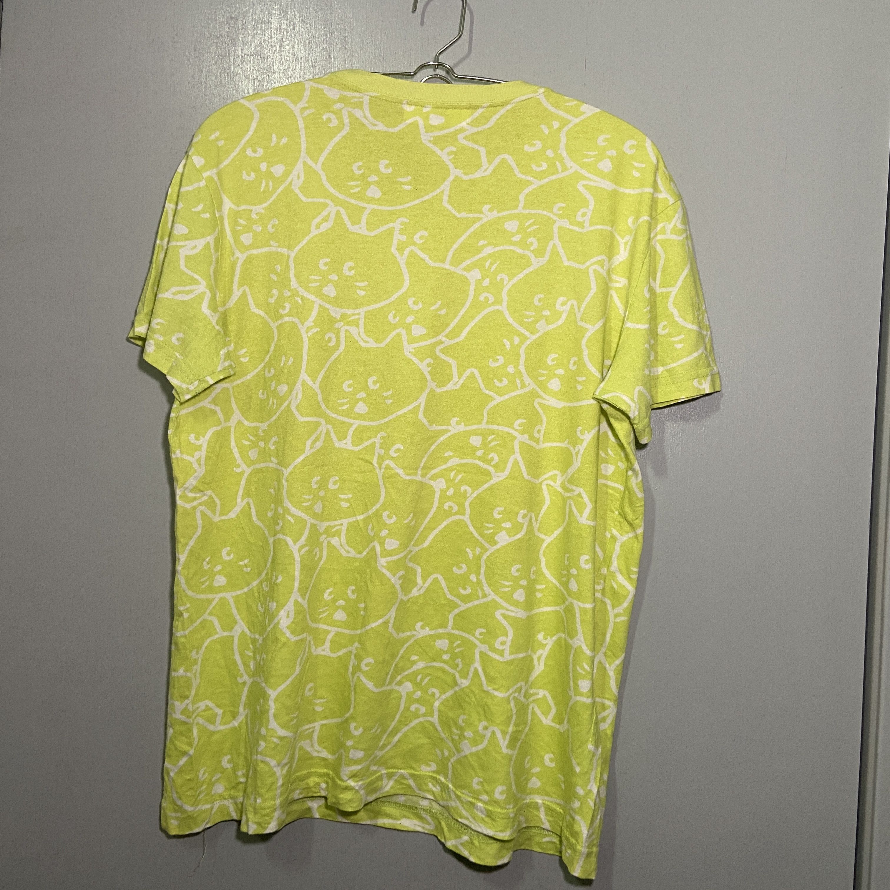 Issey Miyake × Japanese Brand × Ne-Net 🔥Vintage Issey Miyake Ne-Net Shirt Cat Full Print Size US L / EU 52-54 / 3 - 4 Thumbnail