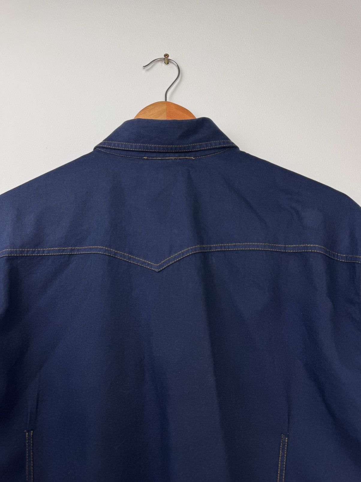 True Religion True Religion Men Denim Shirt Dark Blue Snap Button Size L Size US L / EU 52-54 / 3 - 10 Thumbnail