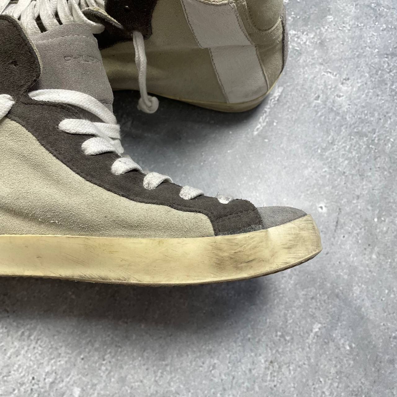 Philippe Model Philippe Model Hi Top Suede Sneakers Women’s Beige/ Gray 38 Size US 8 / IT 38 - 11 Thumbnail