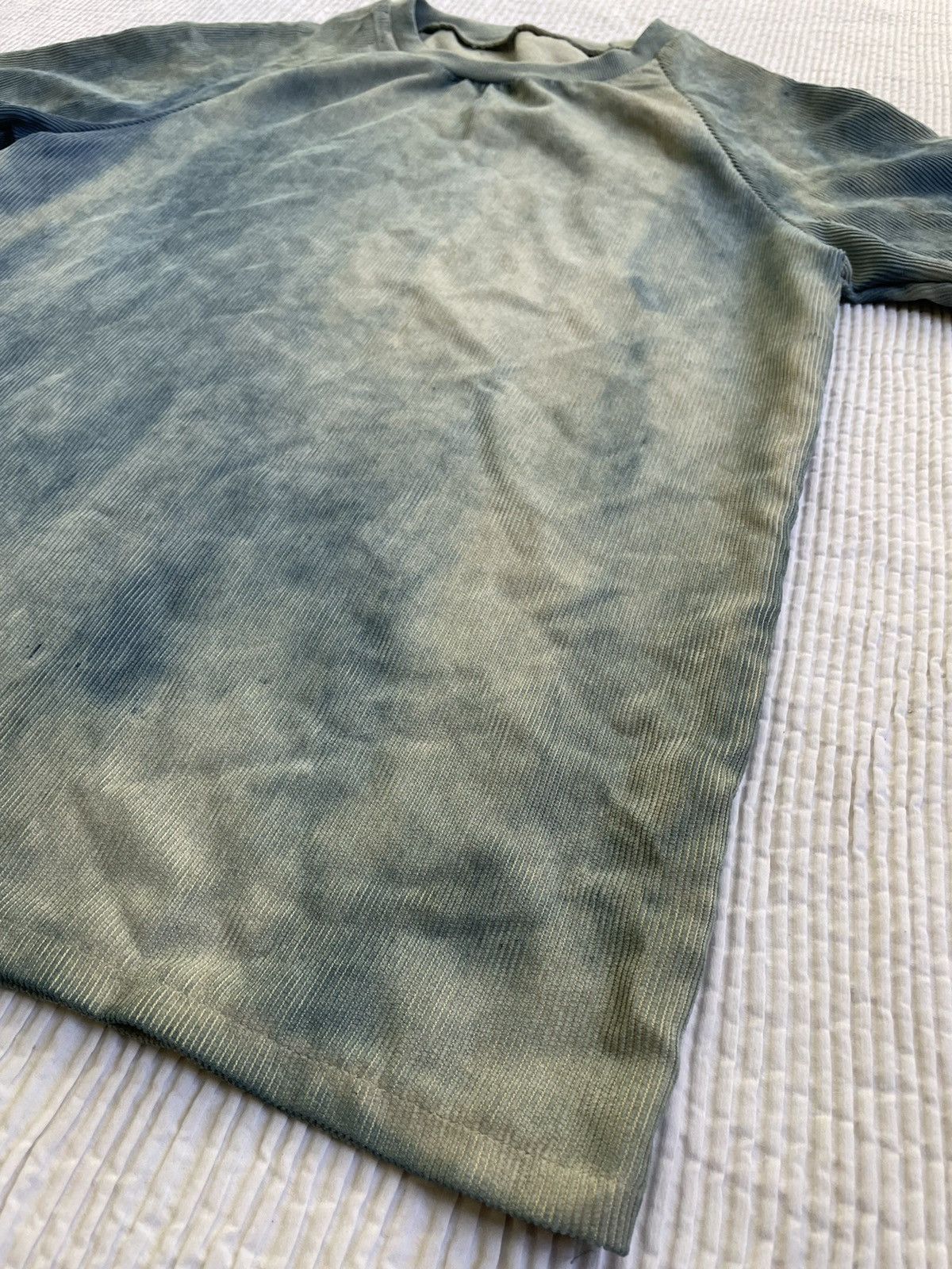Other Indigo Schloppy Dyed Sun Faded Corduroy Cotton TShirt Size US M / EU 48-50 / 2 - 6 Thumbnail
