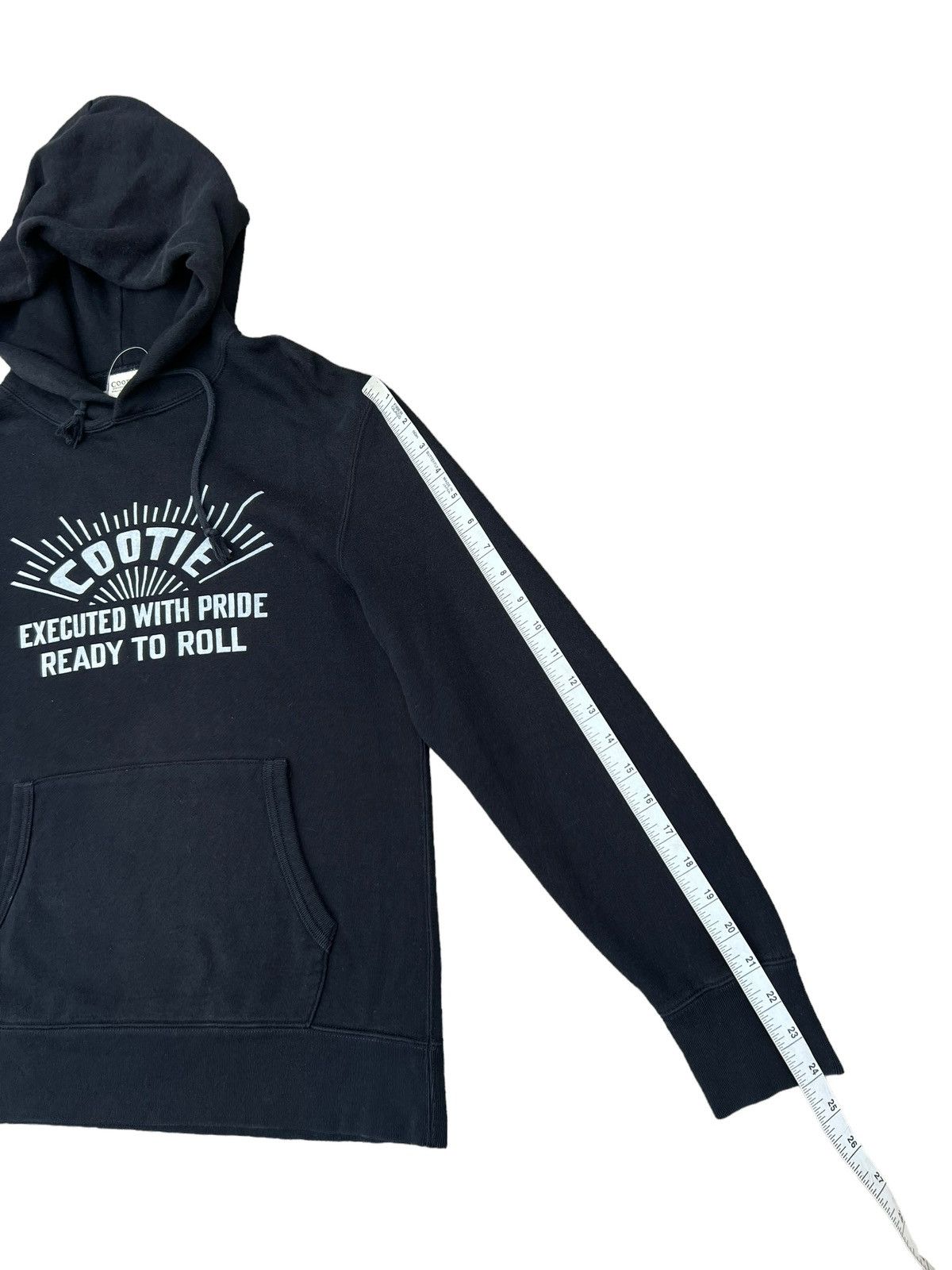 Japanese Brand Cootie Japan Garment Workers Spell Out Black Hoodie Size US S / EU 44-46 / 1 - 4 Thumbnail