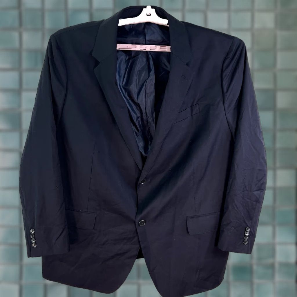 Bonobos VINTAGE Bonobos Blazer Men SZ 54 Wool Business Casual Blue 90s Designer Single-Breasted Size 54R - 1 Thumbnail