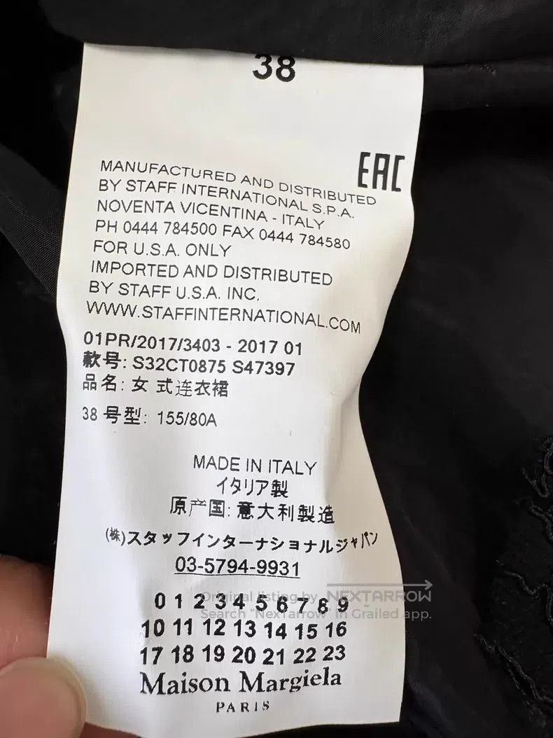 Maison Margiela Maison Margiela Mason Margiela Black Stitching Lace V-neck Size XS / US 0-2 / IT 36-38 - 7 Thumbnail