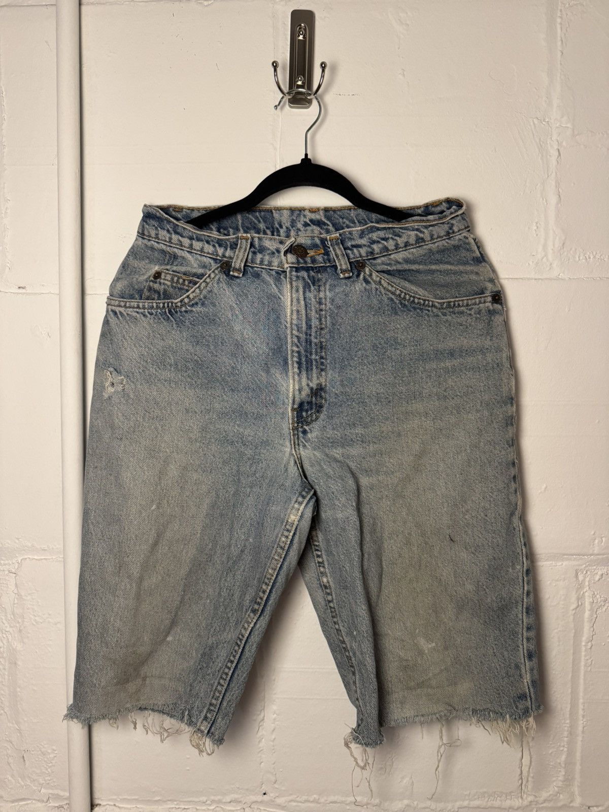 Levi's × Vintage Distressed Levi orange tab denim shorts Size 30" / US 8 / IT 44 - 1 Thumbnail