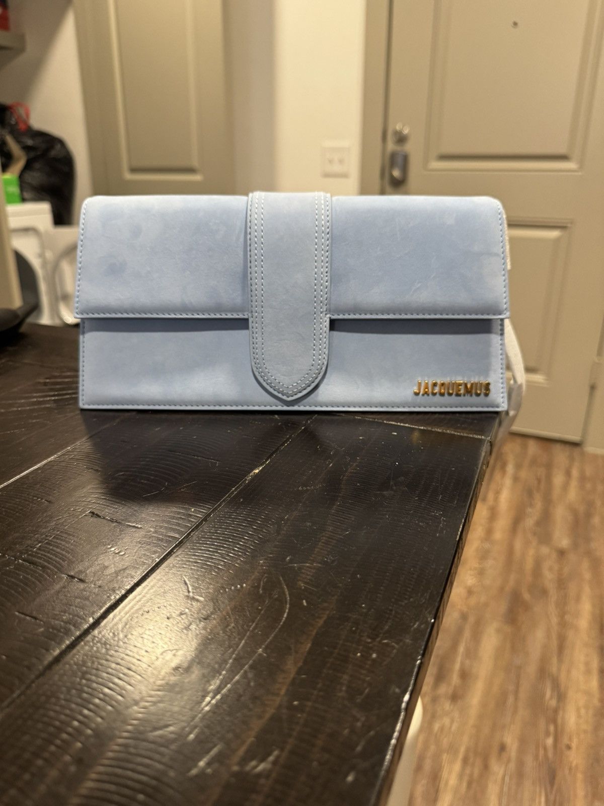 Jacquemus Le Bambino Flap Shoulder Bag Suede Long Size ONE SIZE - 4 Thumbnail