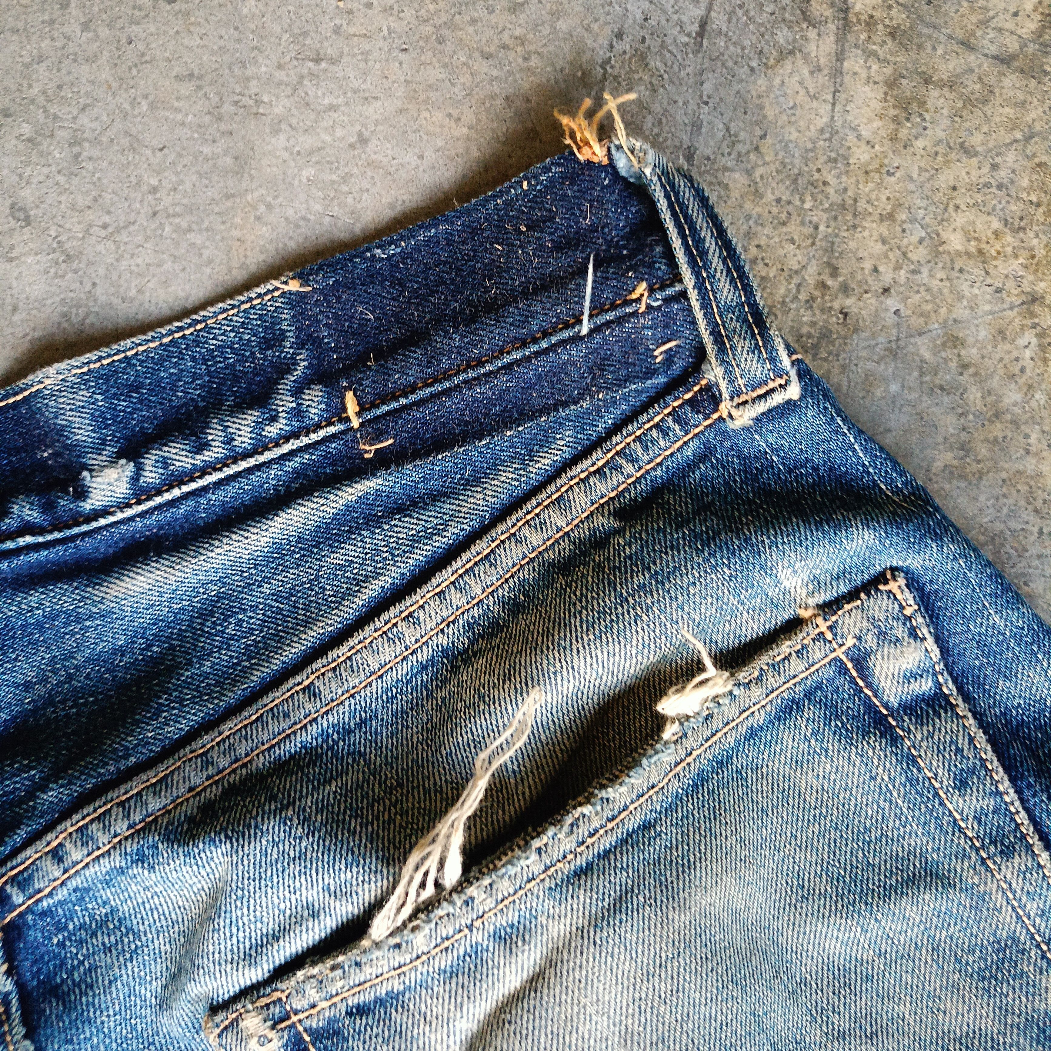 Japanese Brand Distressed Denim Sugar Cane Size US 32 / EU 48 - 14 Thumbnail